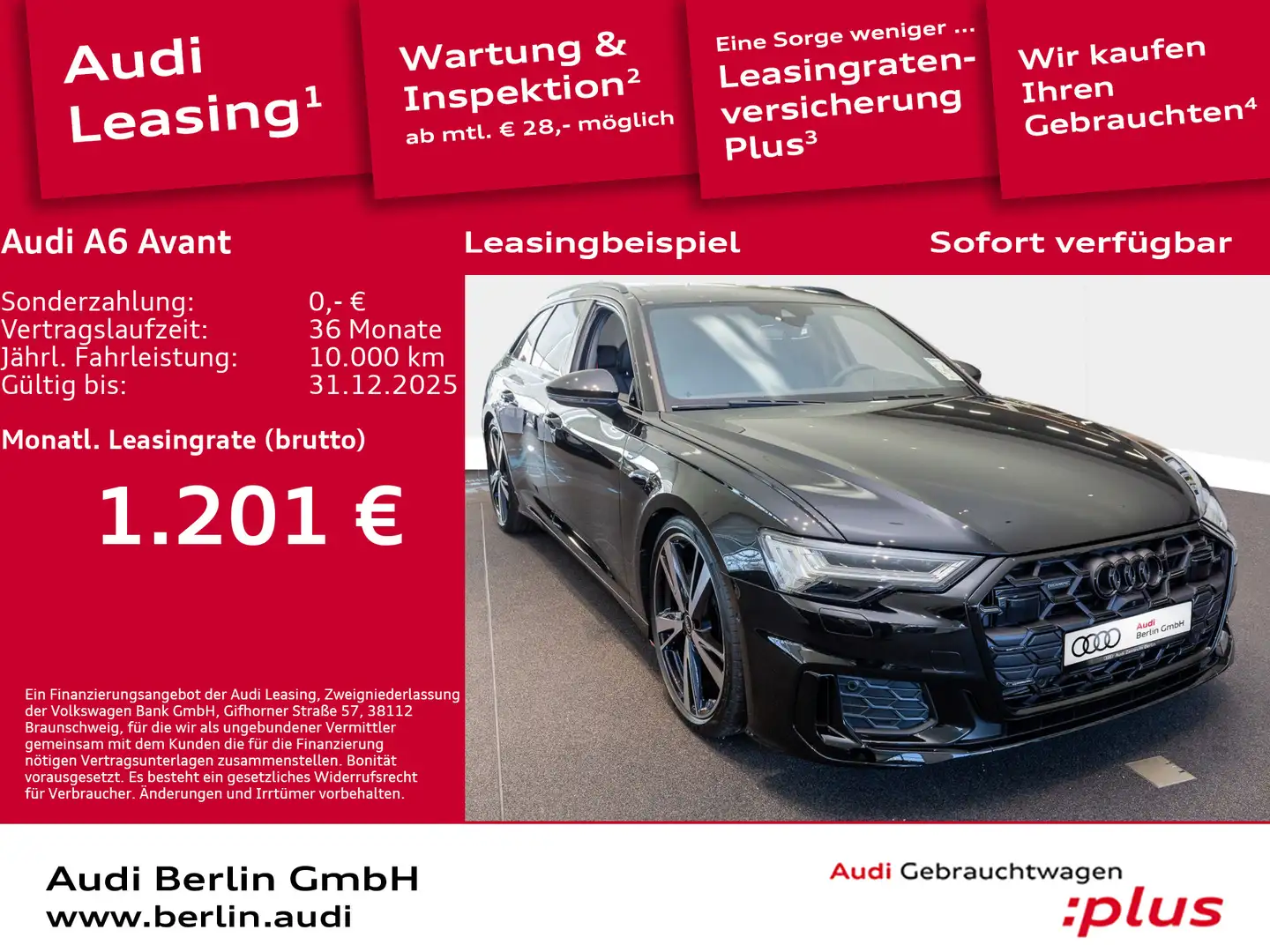 Audi A6 S line 50 TDI quattro tiptronic Schwarz - 1