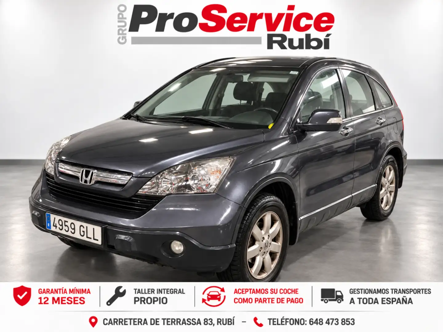Honda CR-V 2.2i-CTDi Elegance Gris - 1