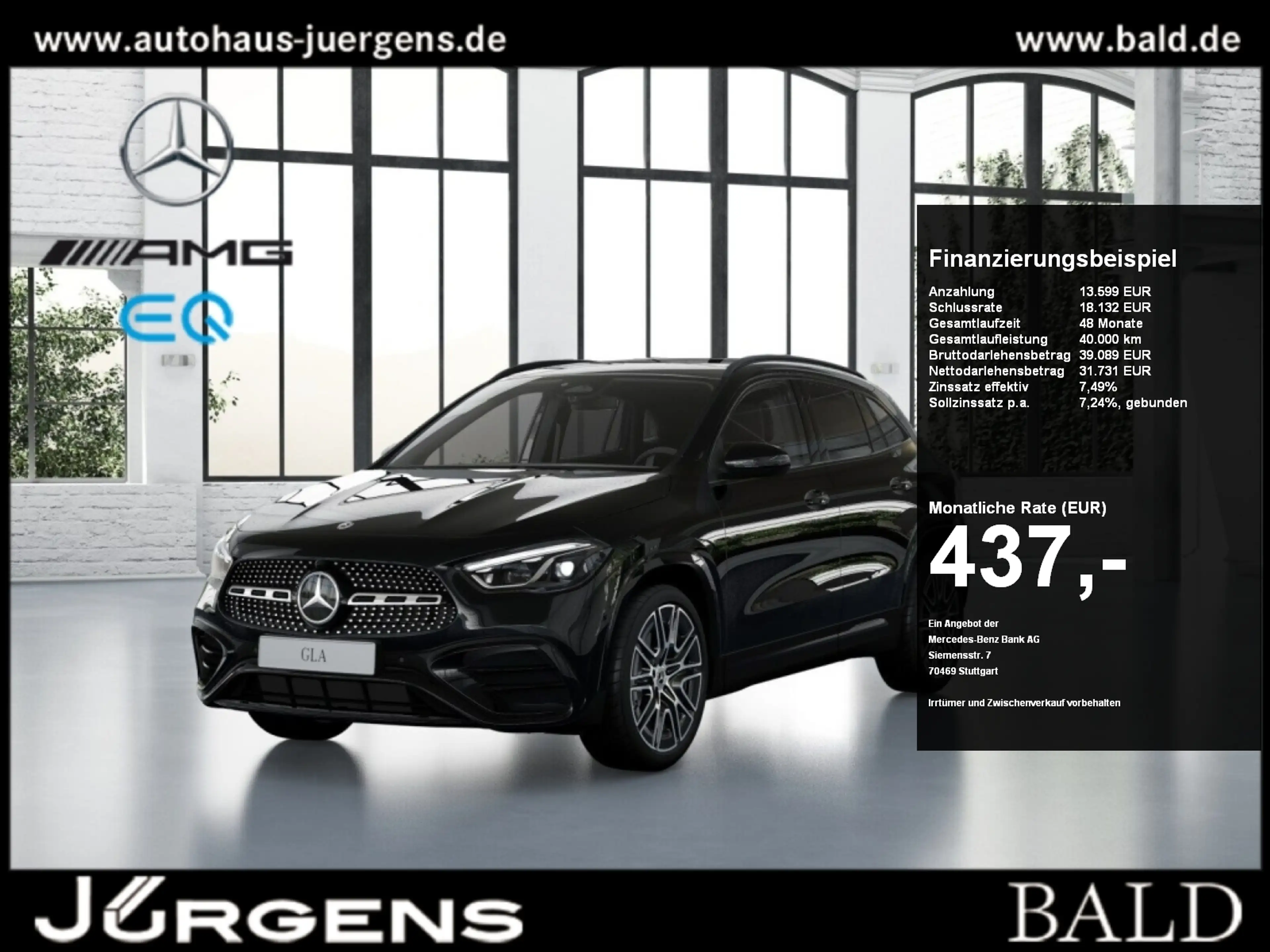 Mercedes-Benz GLA 220 d 4MATIC AMG-Sport+Pano+Distr+MLB+Night