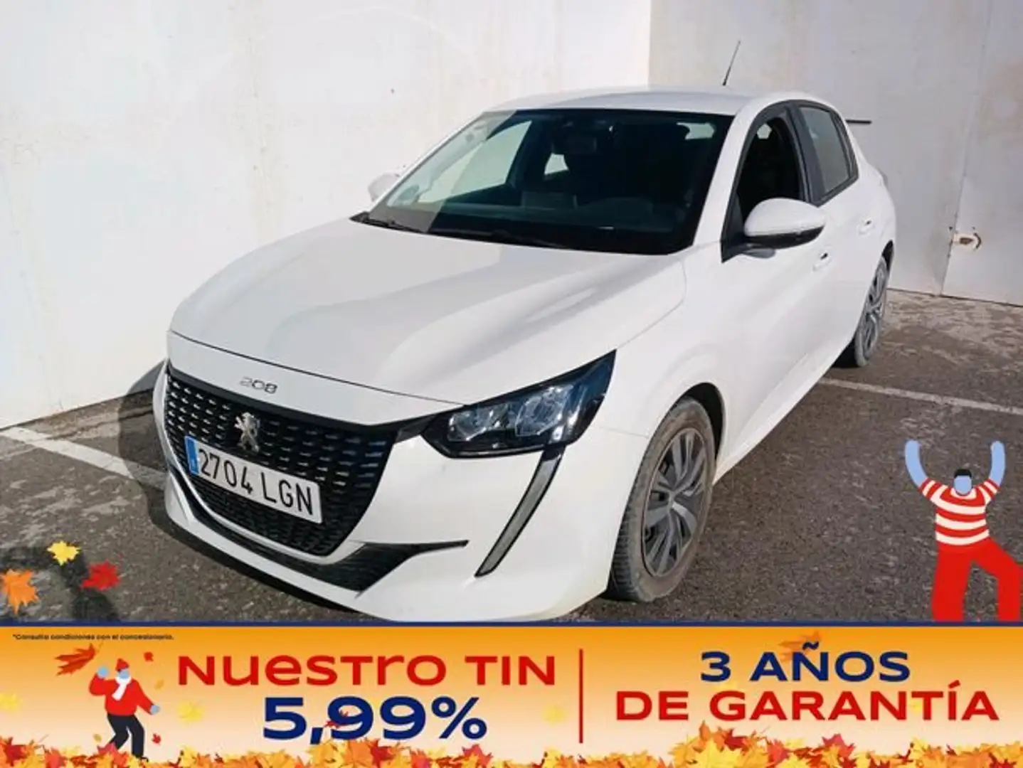 Peugeot 208 1.6 BlueHDi Active 100 Blanco - 1
