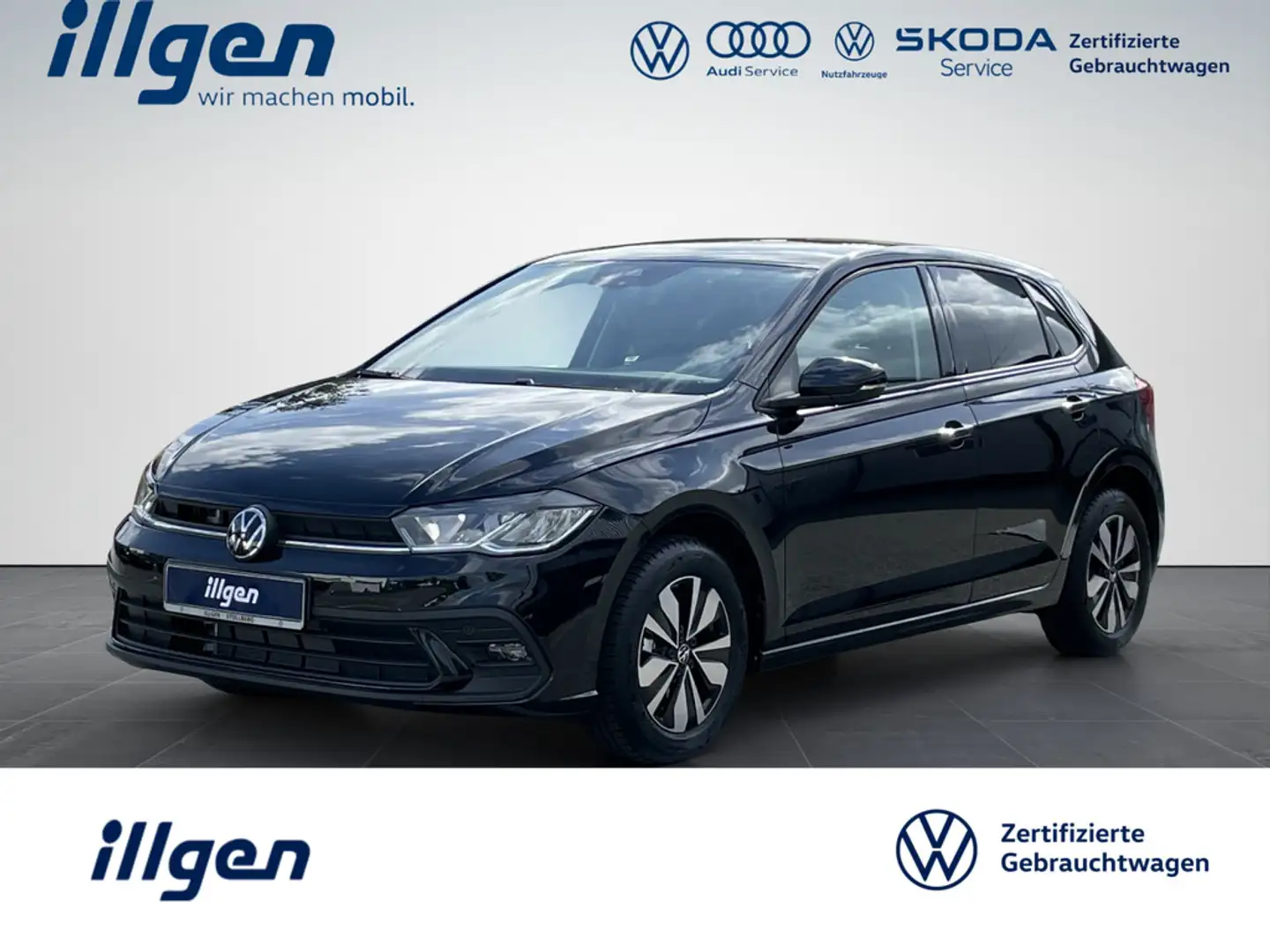 Volkswagen Polo 1.0 TSI LIFE DSG+CLIMA+LED+APP+SHZ+PDC+KAM Schwarz - 1