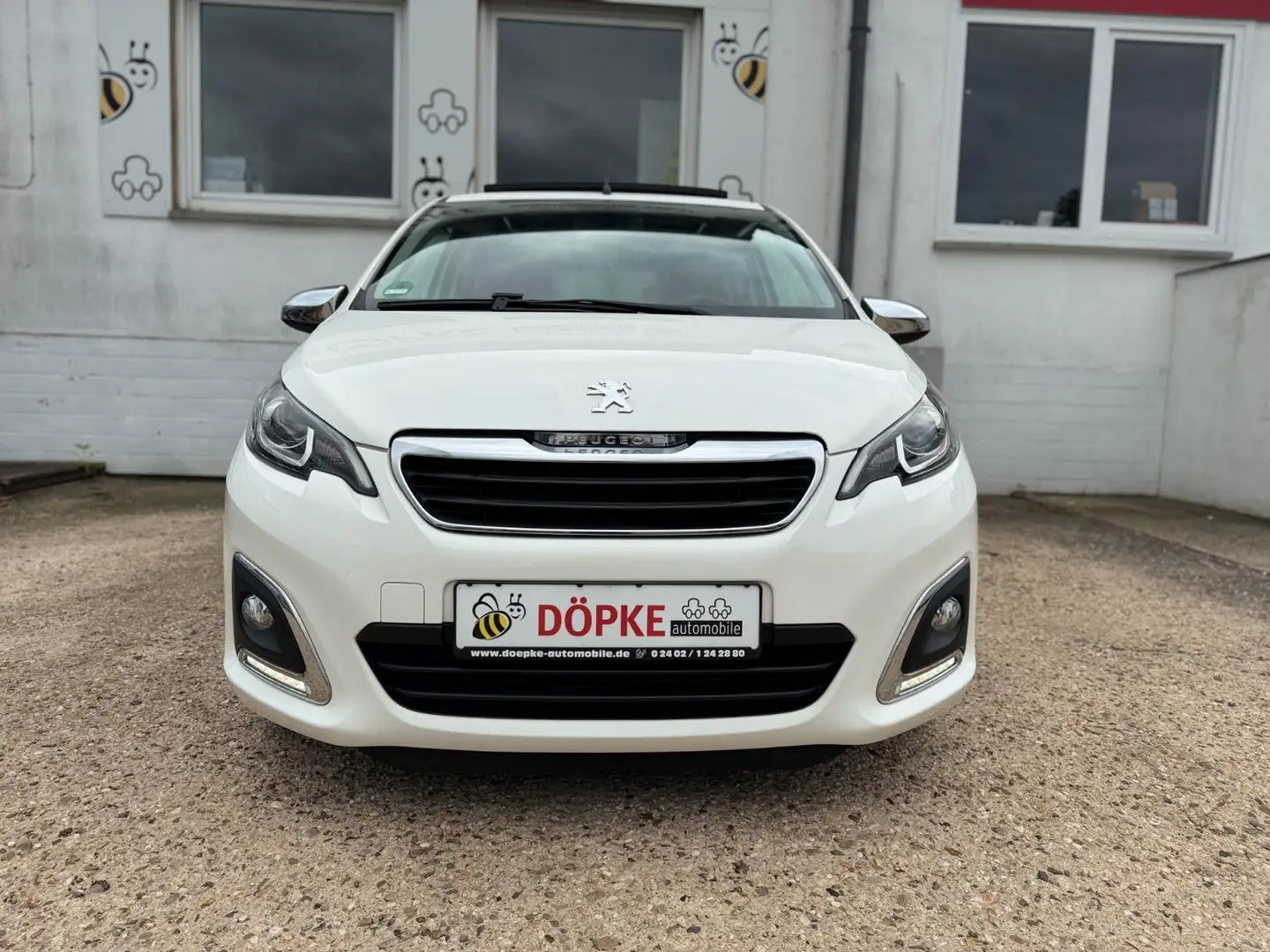 Peugeot 108 1.2i TOP Allure Faltdach SHZ 2. Hand Білий - 2