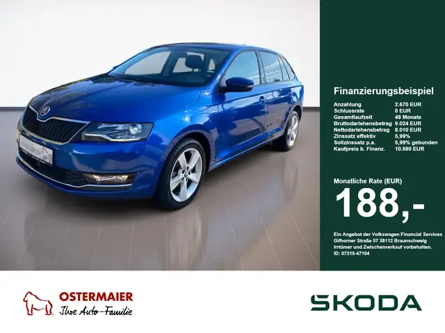 Skoda Rapid/Spaceback Rapid Spaceback Ambition 1.0 L TSI SIHZ.PDC.SmartL