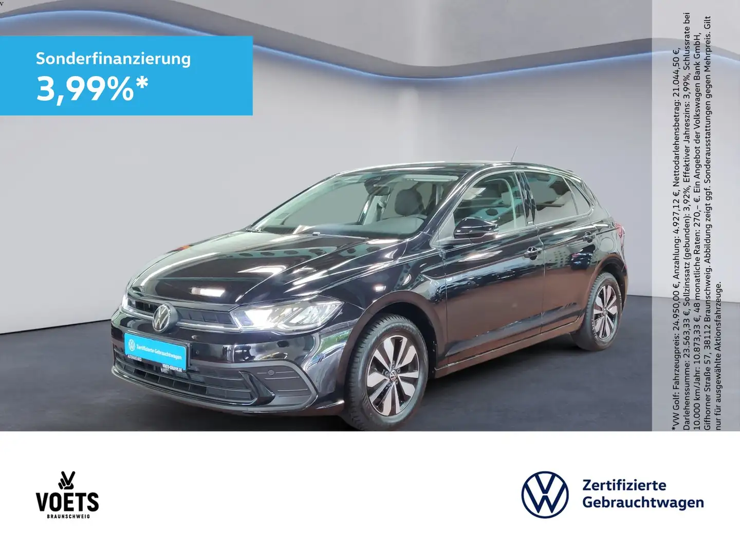 Volkswagen Polo VI Move 1.0 TSI NAVI+SHZ+AppConnect Black - 1