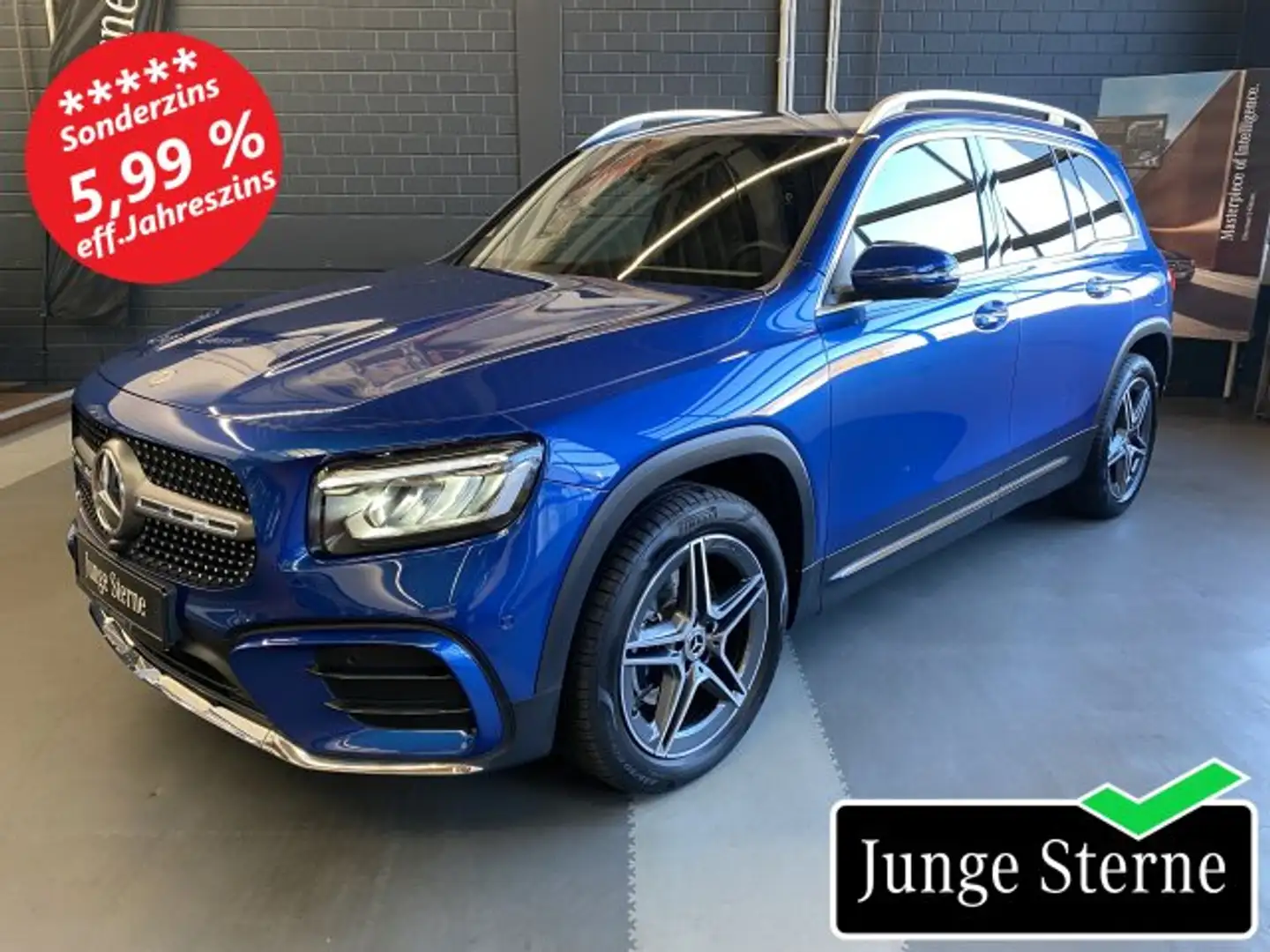 Mercedes-Benz GLB 200 GLB 200 d AMG Adv. + LED Kamera MBUX Sitzh. Autom. Kék - 1