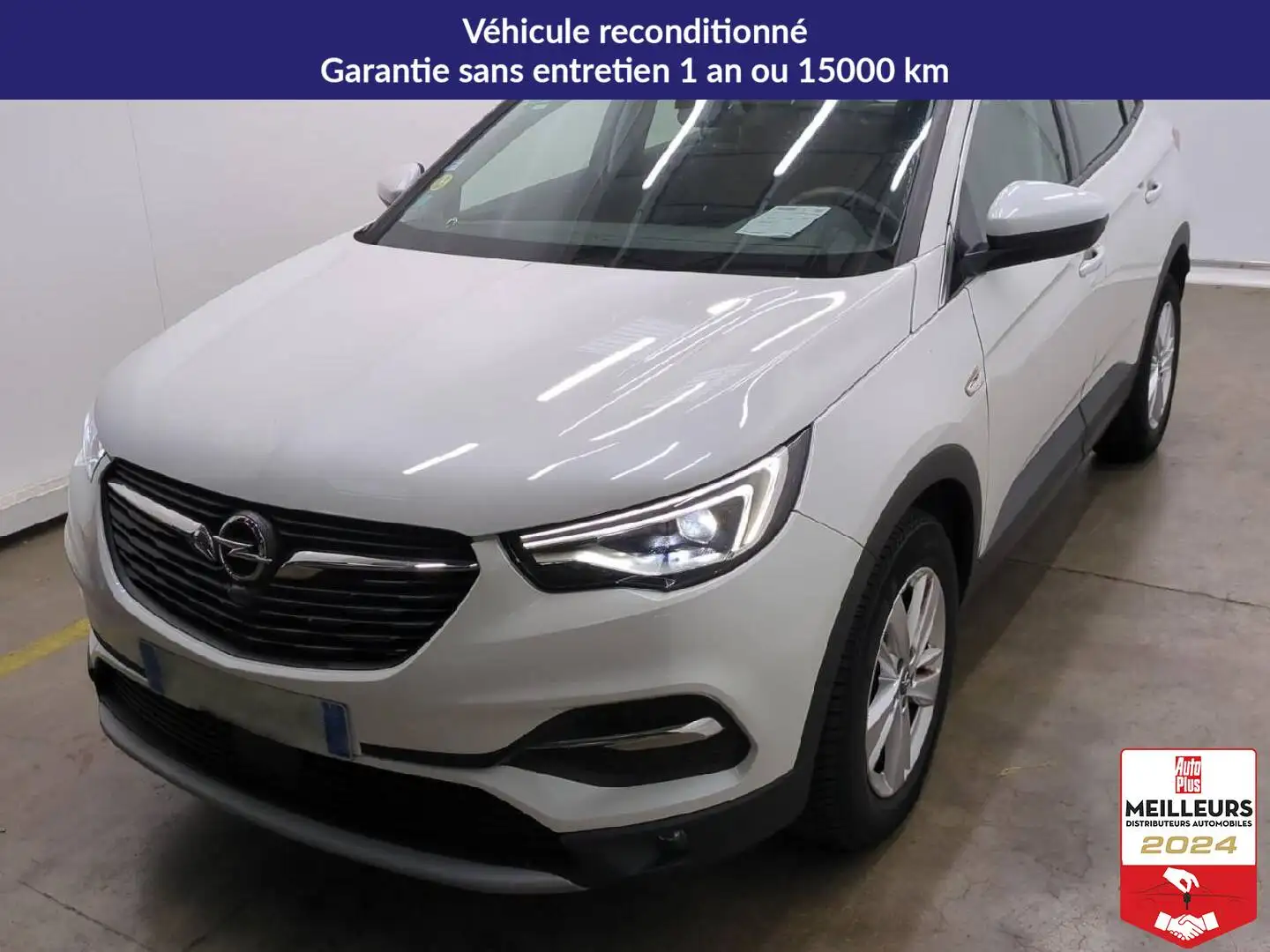 Opel Grandland X Grandland X Diesel 130 BVA8 Elegance Blanc - 1