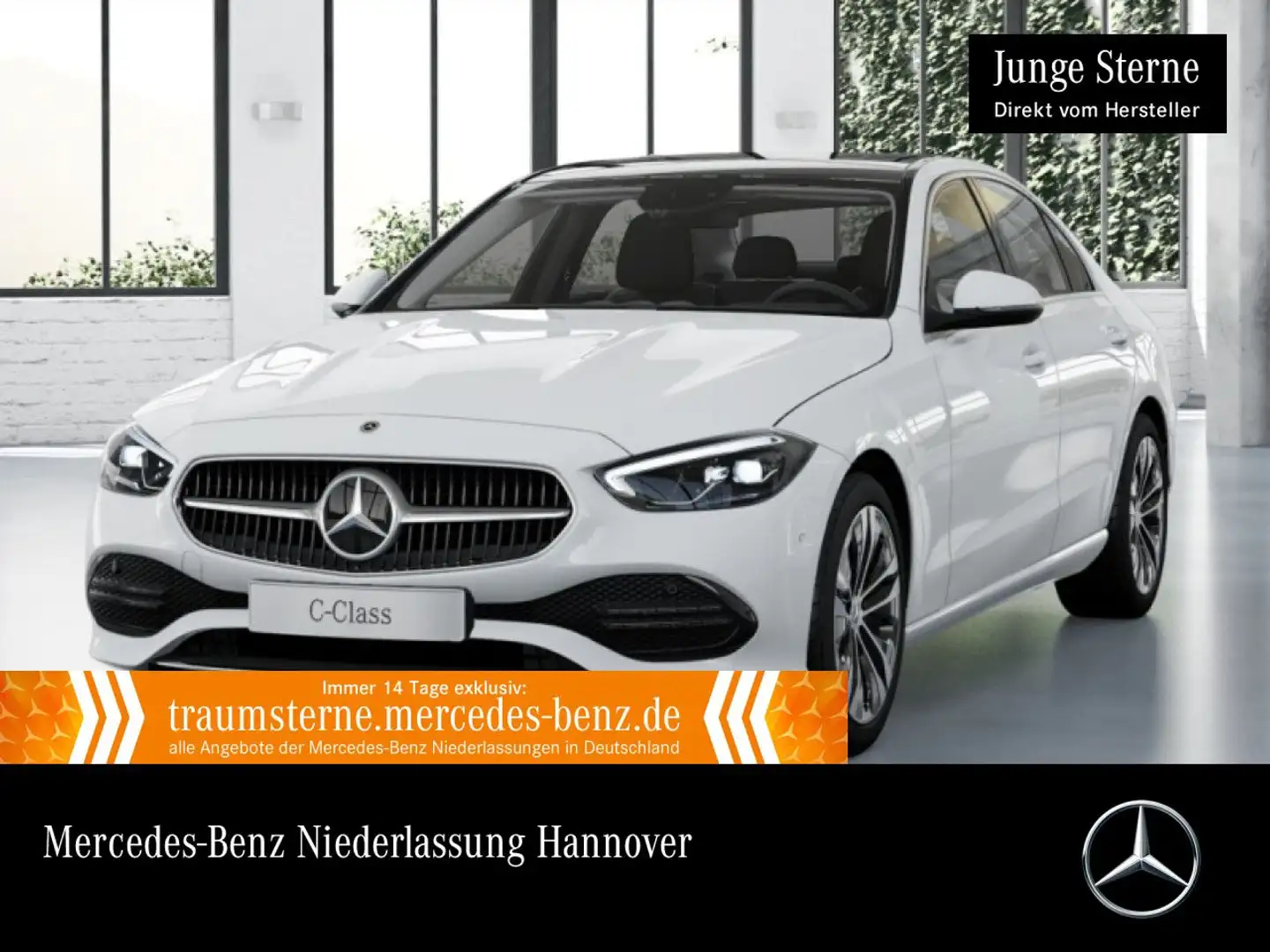 Mercedes-Benz C 180 AVANTG+PANO+AHK+LED+KAMERA+TOTW+KEYLESS+9G Weiß - 1