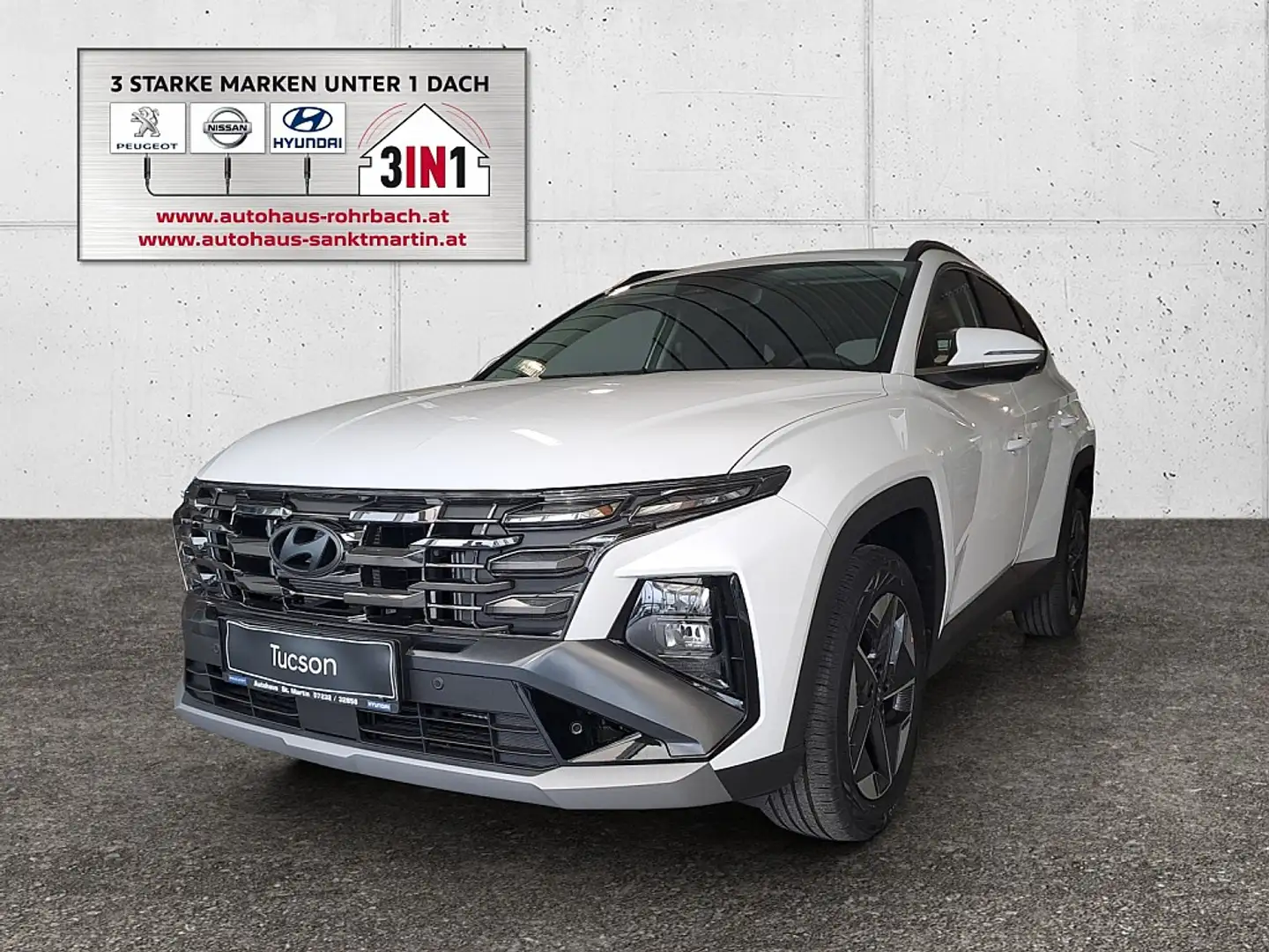 Hyundai TUCSON Tucson 1,6 T-GDI 48V 2WD Go! DCT Blanc - 1