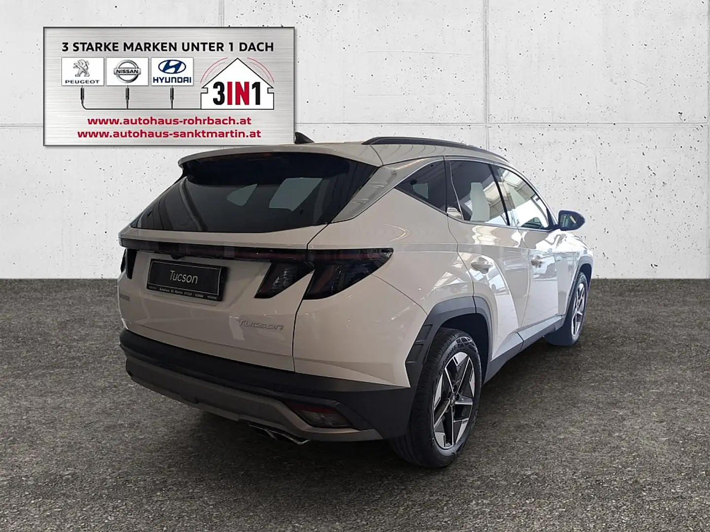 Hyundai TUCSON Tucson 1,6 T-GDI 48V 2WD Go! DCT Blanc - 2