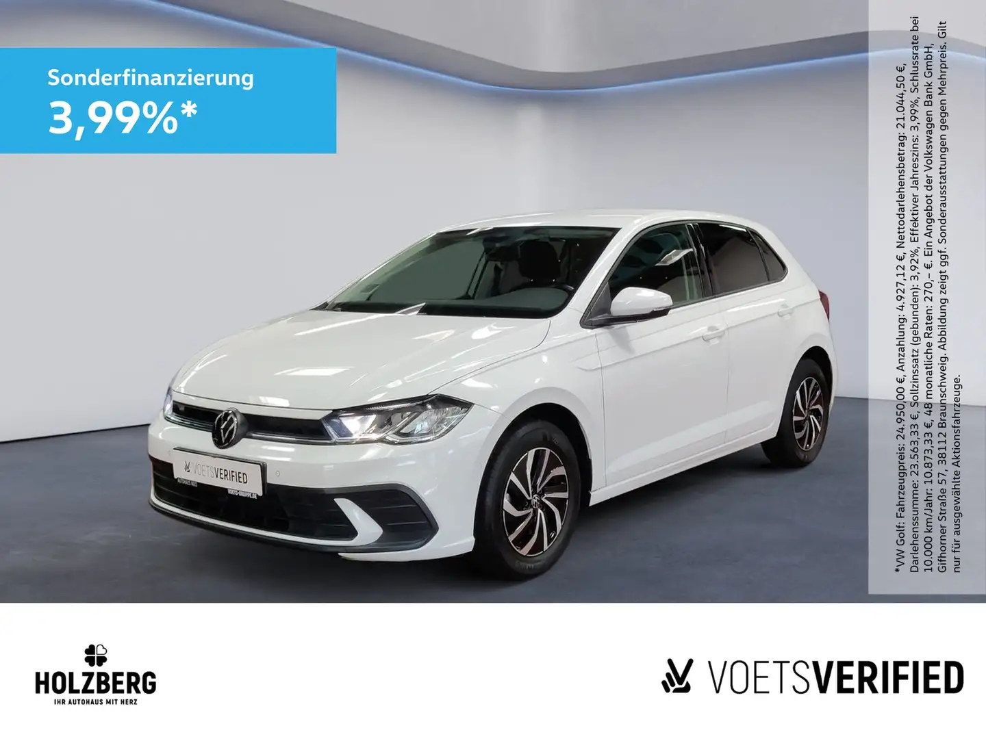 Volkswagen Polo 1.0 l TSI Life NAVI+AppConnect Wit - 1