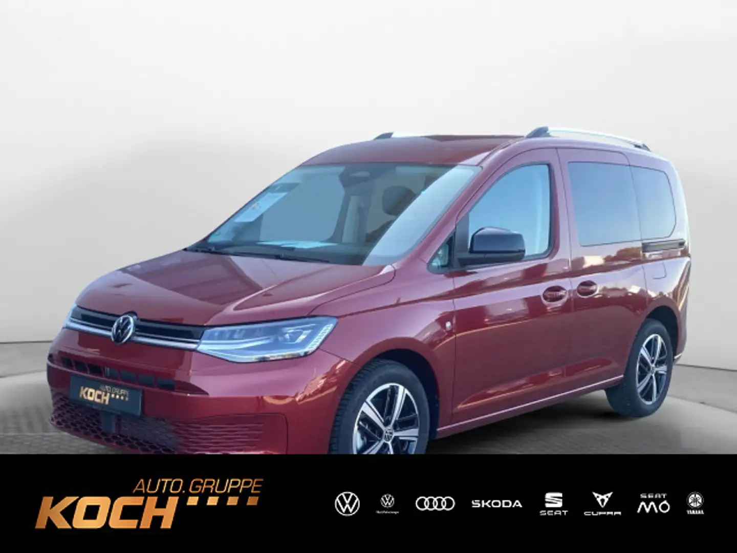 Volkswagen Caddy Life "GOAL"TDI 90 kw DSG Navi LED AHK Rood - 1