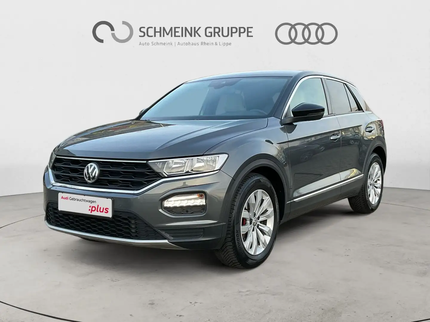 Volkswagen T-Roc Sport 2.0 TDI DSG AHK LEDER STANDHEIZUNG Grau - 1