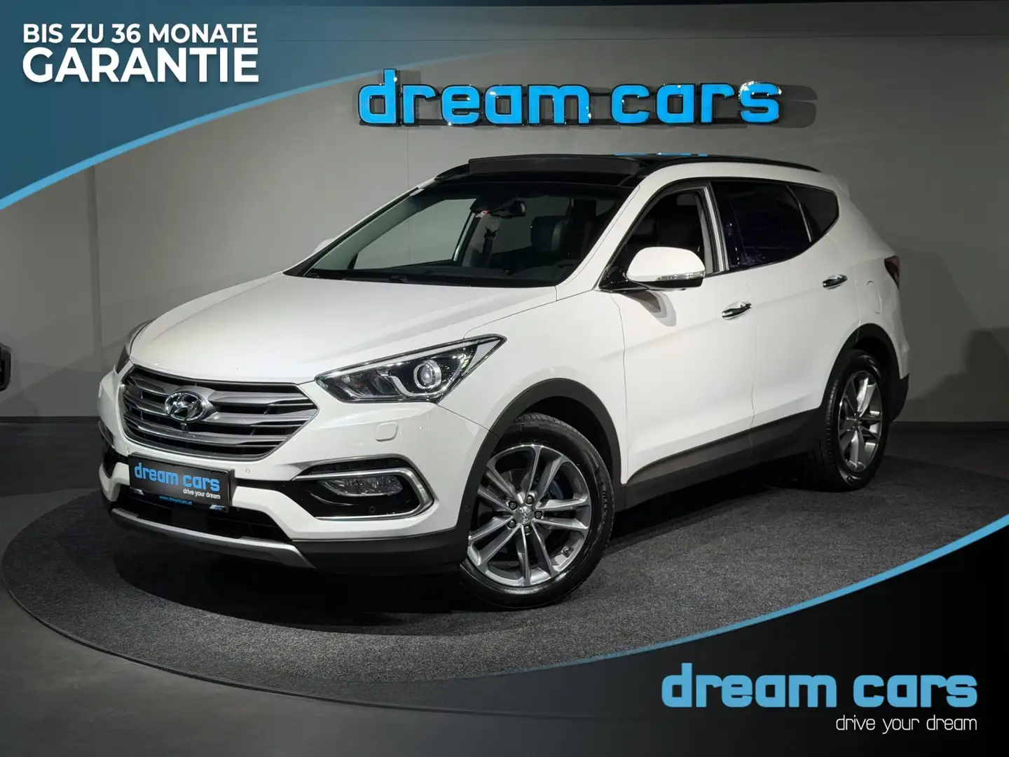 Hyundai SANTA FE 2,2 CRDi 4WD Aut. Platin / PANO / SITZBELÜFTUNG / Weiß - 1
