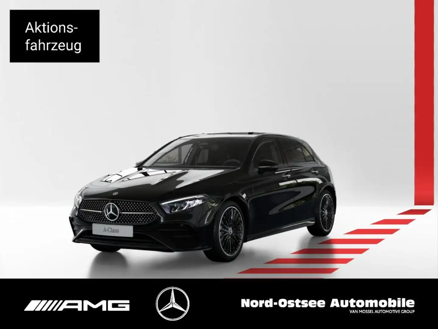 Mercedes-Benz A 180 AMG NIGHT PANO 19-ZOLL SOUND Schwarz - 1