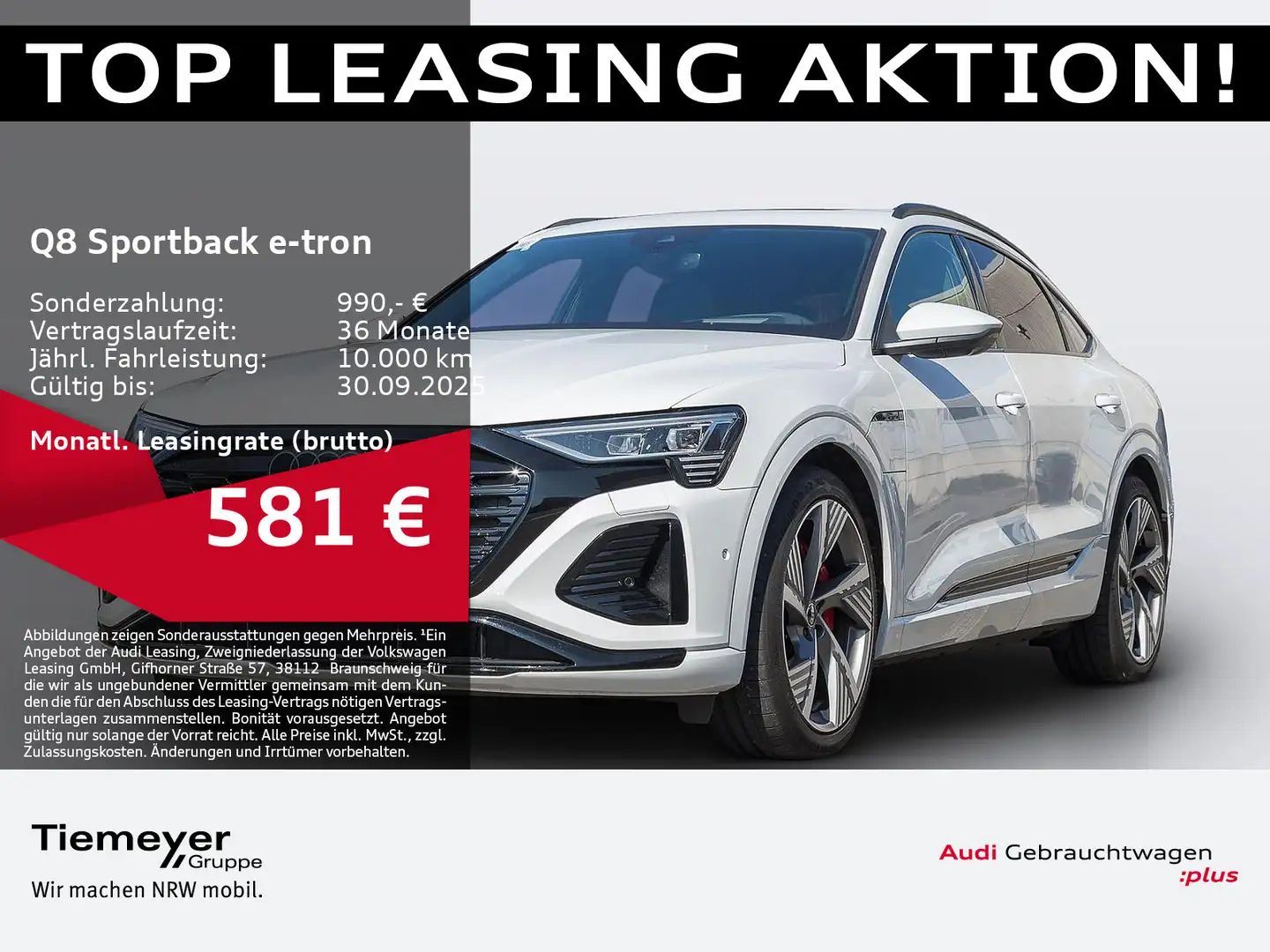Audi Q8 e-tron 55 Q S LINE LM22 PANO AHK B& Wit - 1