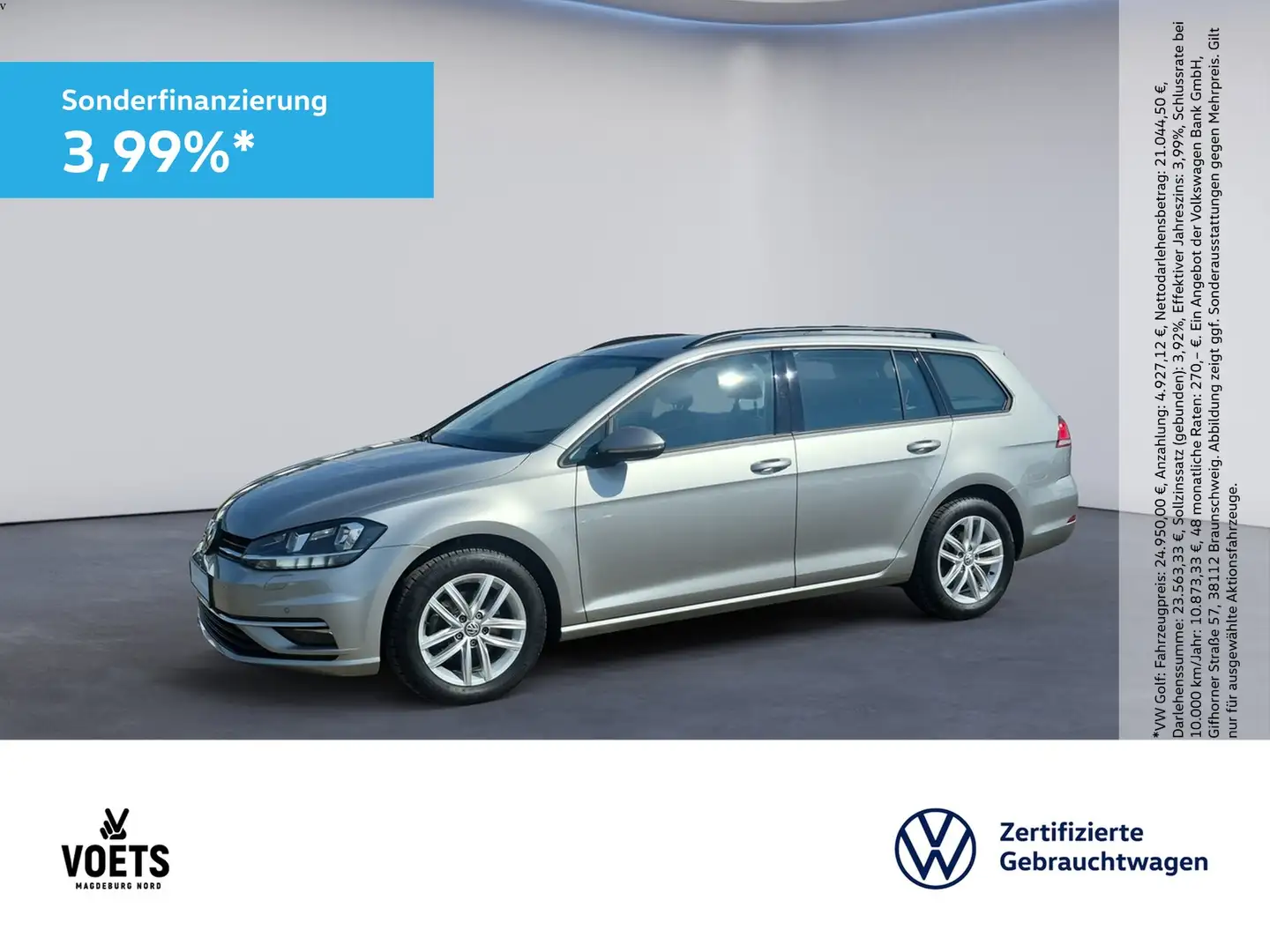Volkswagen Golf Variant 1.6TDI COMFORTLINE Navi+Sitzhzg. Silber - 1
