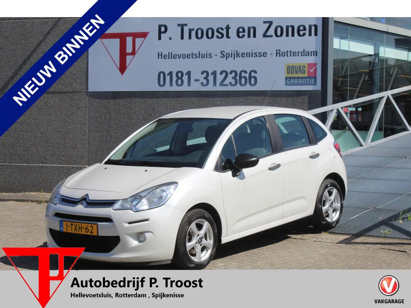 Citroen C3 1.0 VTi Attraction Airco/Radio-CD speler/Elektrisc Wit - 1