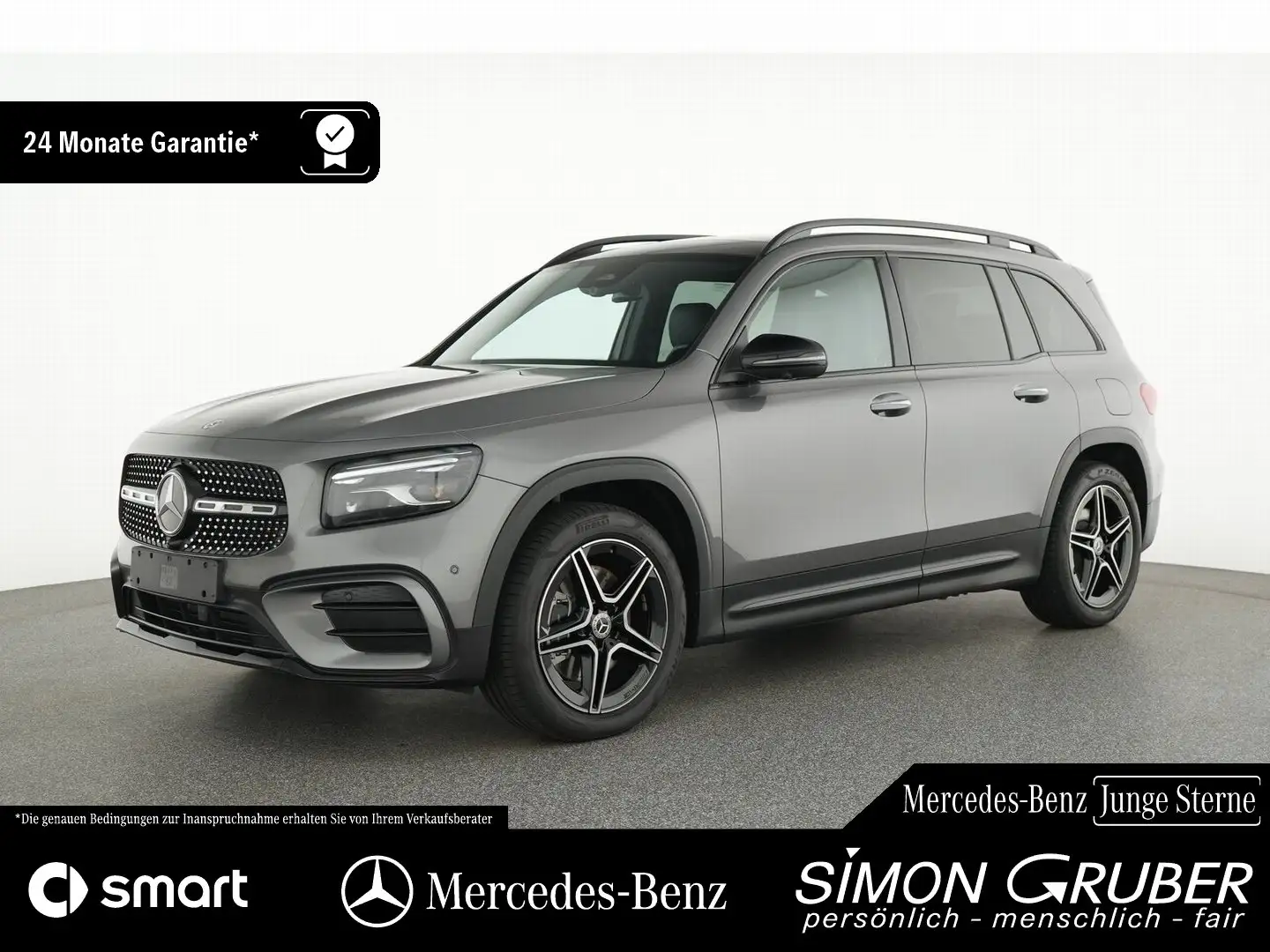 Mercedes-Benz GLB 220 d 4M AMG Line Pano MBeam 360 AHK 7Sitze Grau - 1
