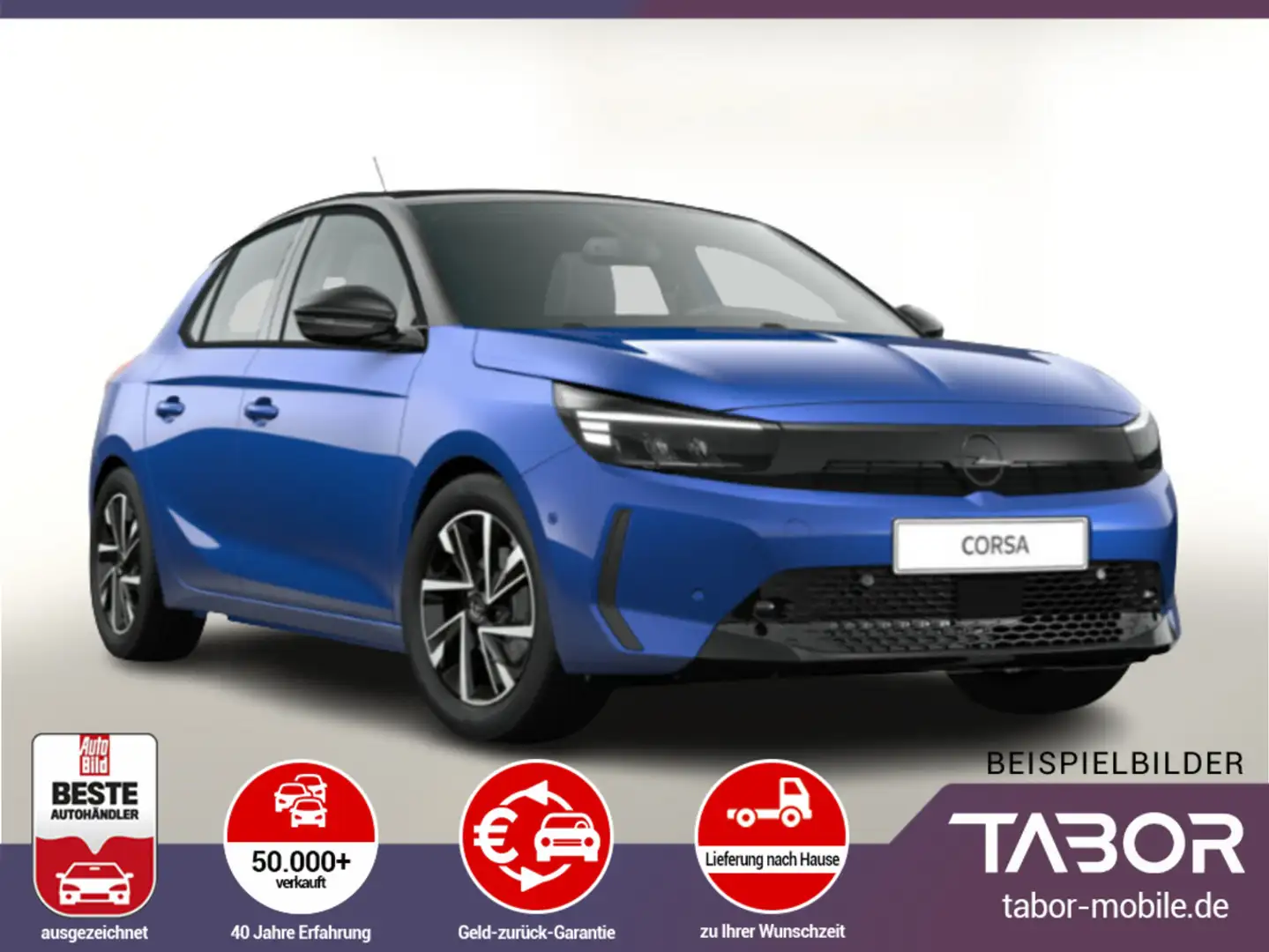 Opel Corsa 1.2 100 GS Kam PDC vo/hi AppCo UVP-34%* Blauw - 2