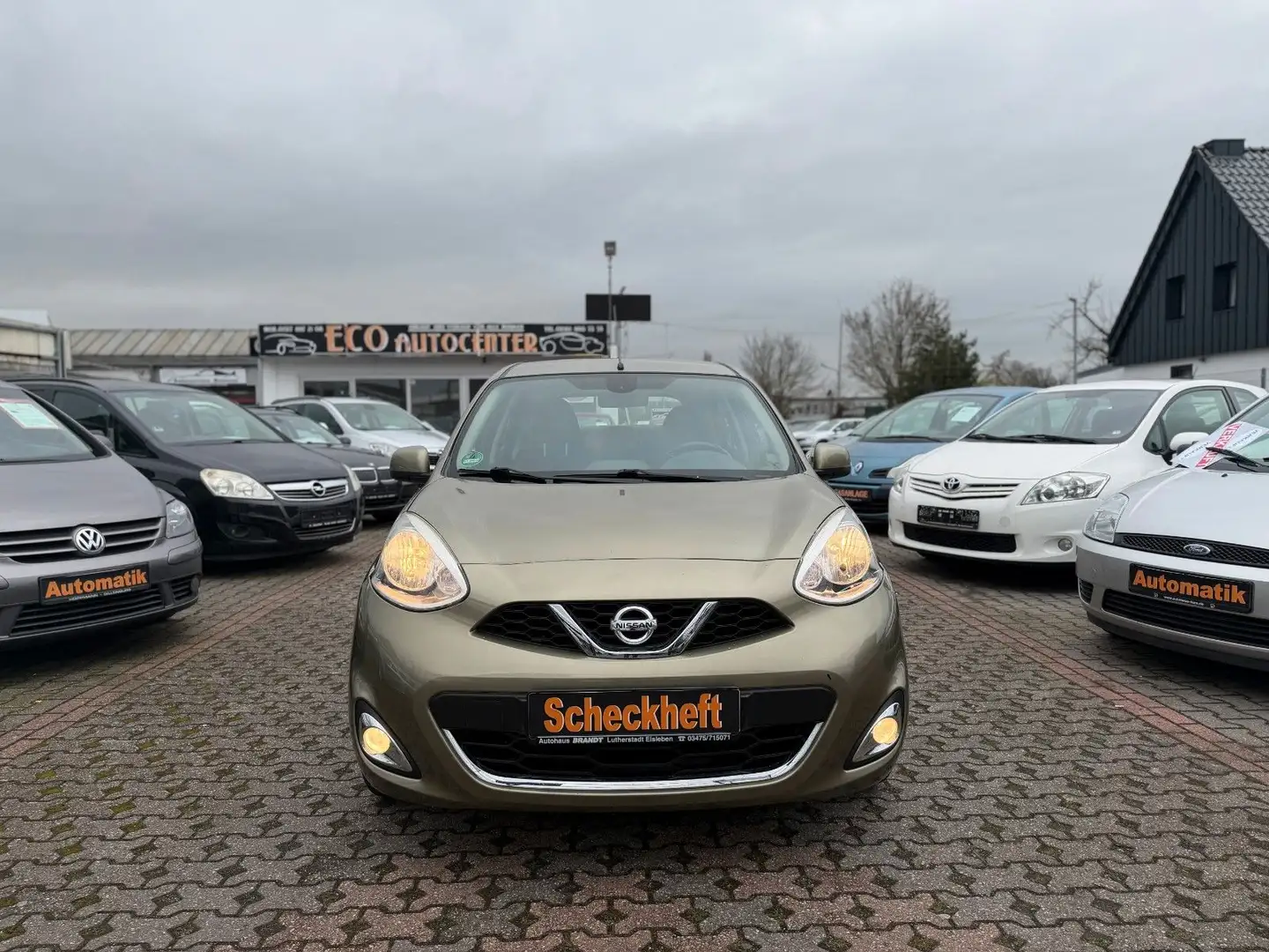 Nissan Micra Acenta*SCHECKHEFT*KLIMA*MFL*ISOFIX* Grün - 1