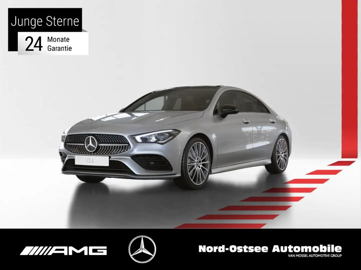 Mercedes-Benz CLA 200 d AMG KAMERA NIGHT PANO LED MBUX NAVI Stříbrná - 1