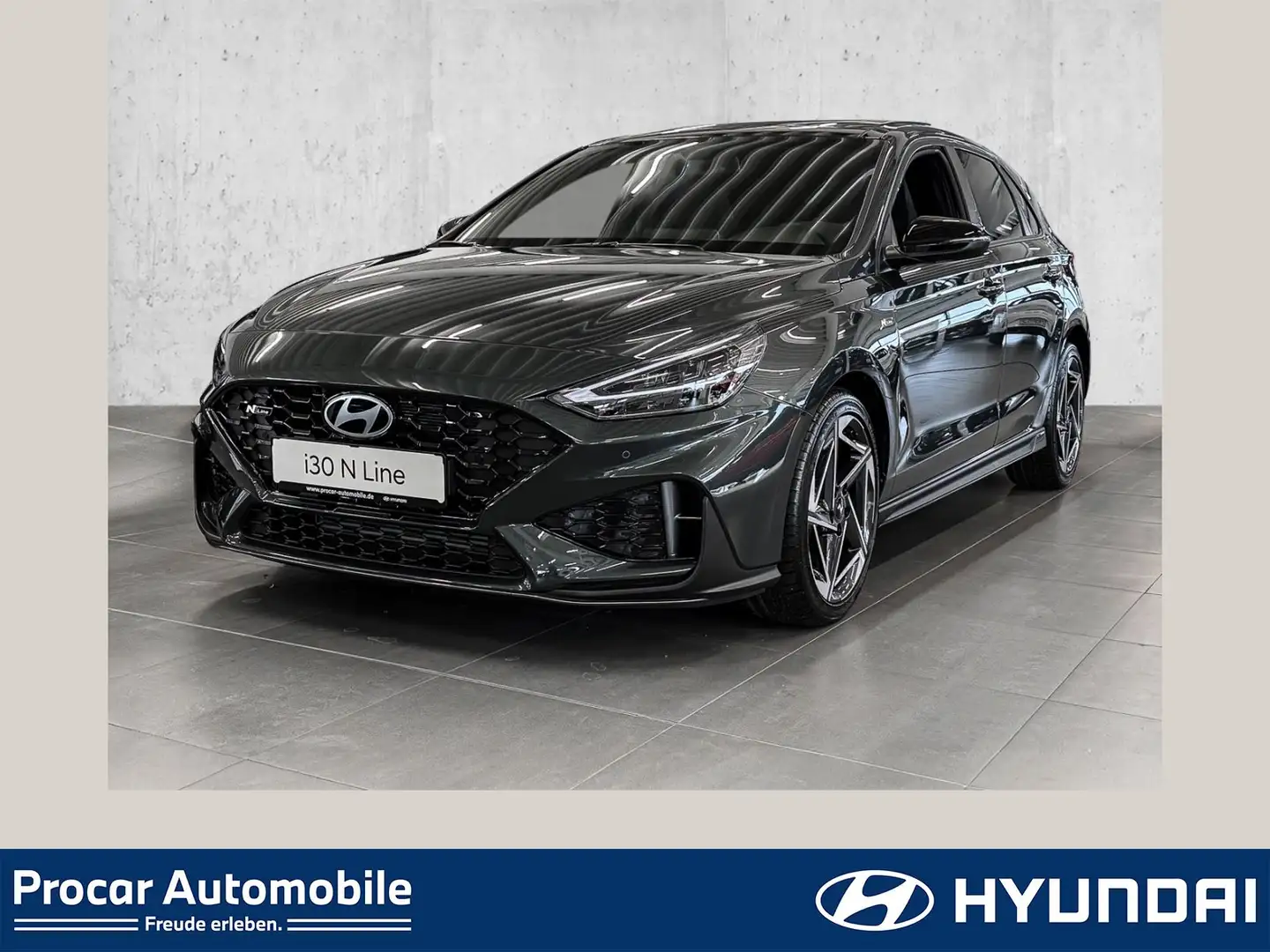 Hyundai i30 N LINE 1.5 T-GDI 140 PS 7-DCT,Sitz-Paket, Panorama Grün - 1