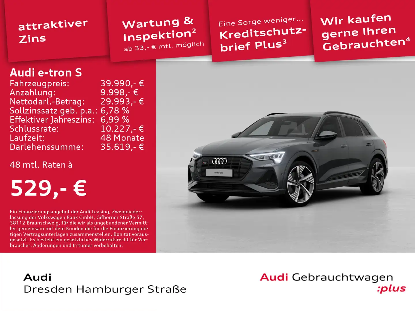 Audi line 55 quattro 300 kW Grau - 1