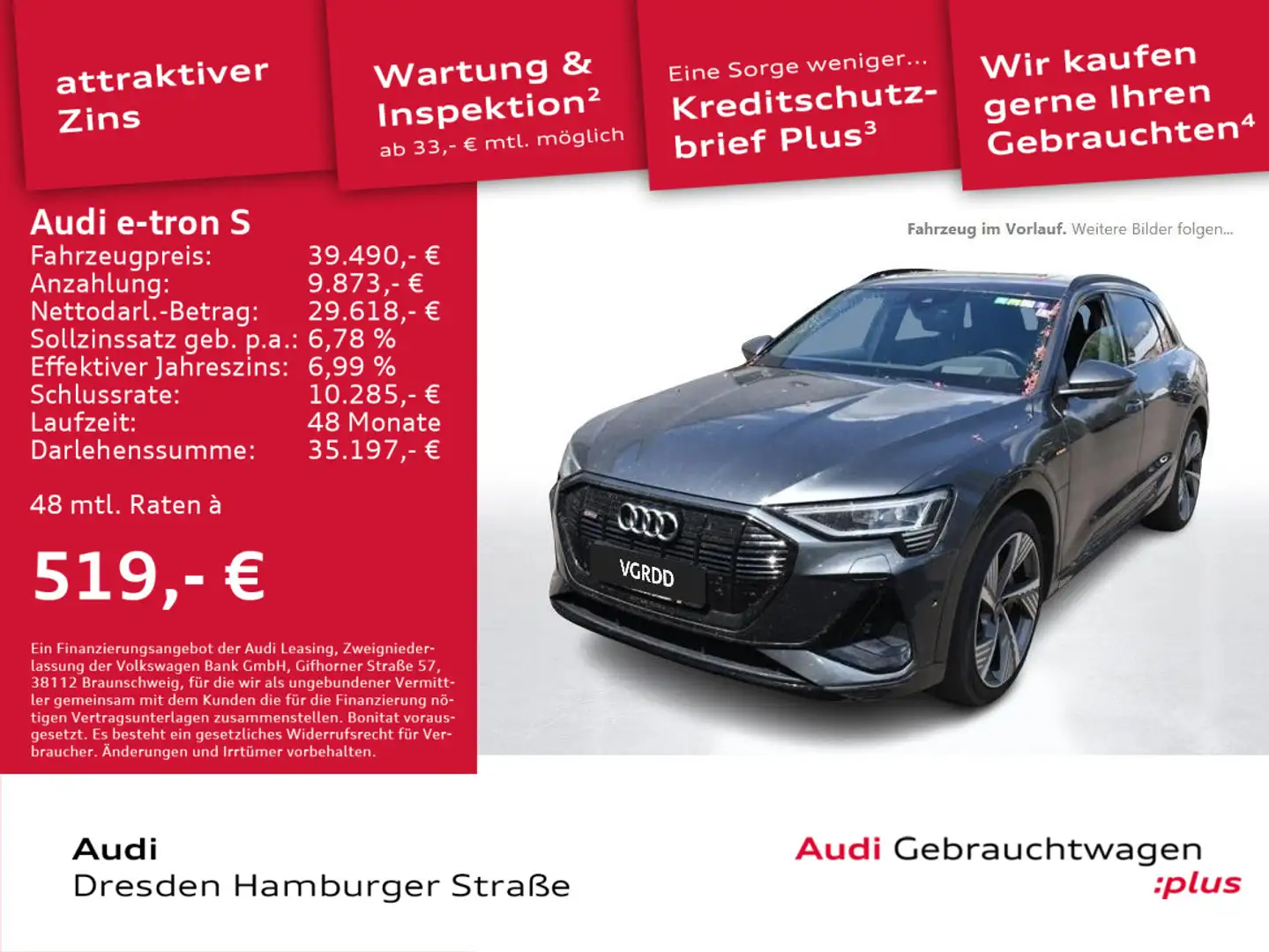 Audi line 55 quattro AHZV Headup Massage B&O Gris - 1