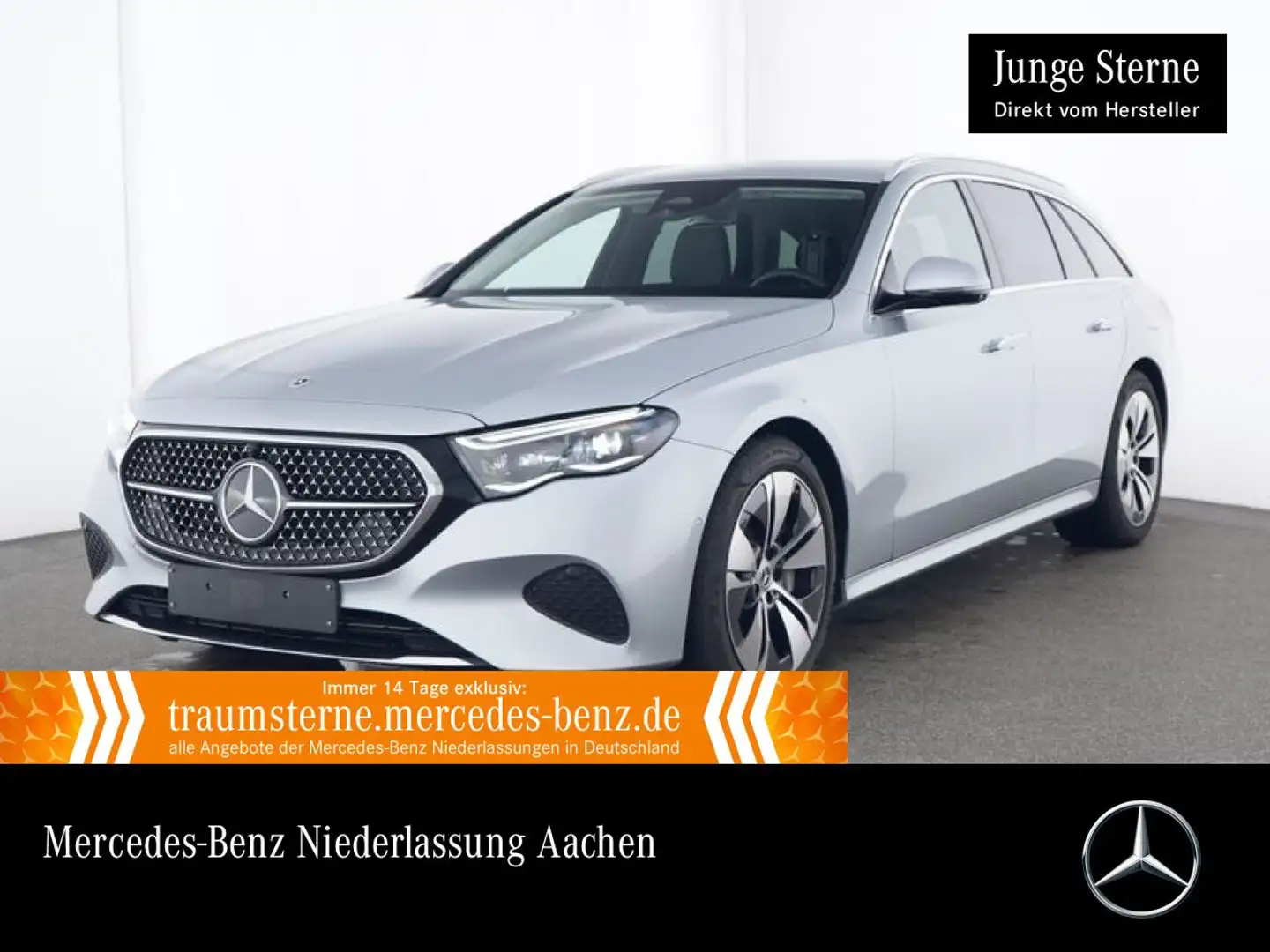 Mercedes-Benz E 300 de T Hybrid Avantgarde 360° Distr. AHK PTS Zilver - 1