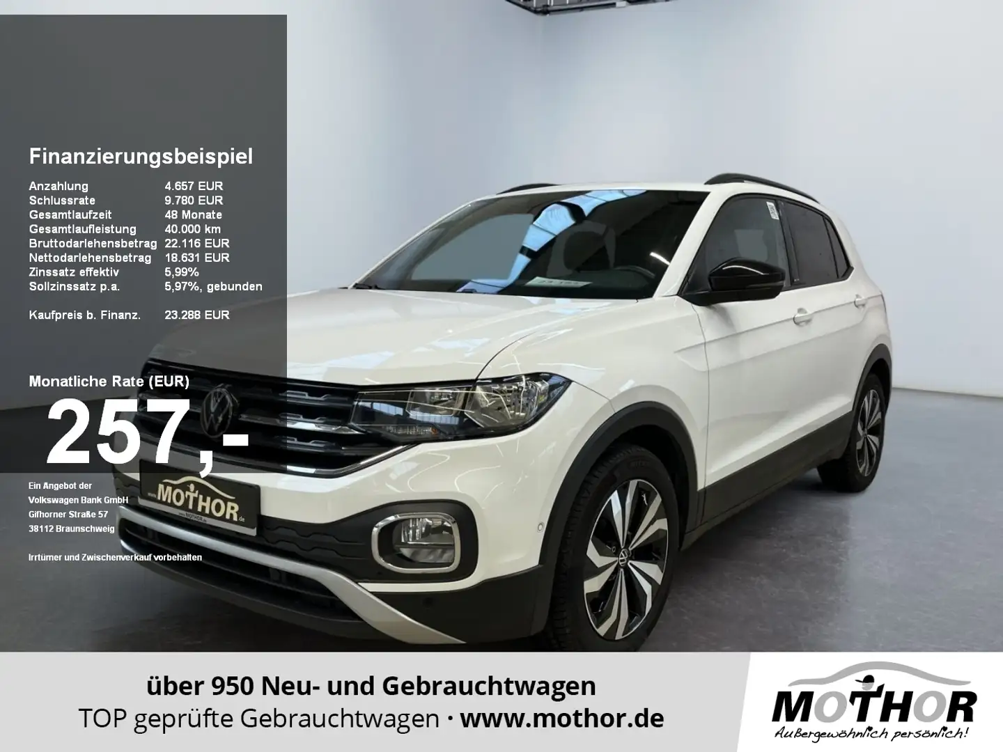 Volkswagen T-Cross Active 1.5 TSI DSG Abstandstempomat Alb - 1