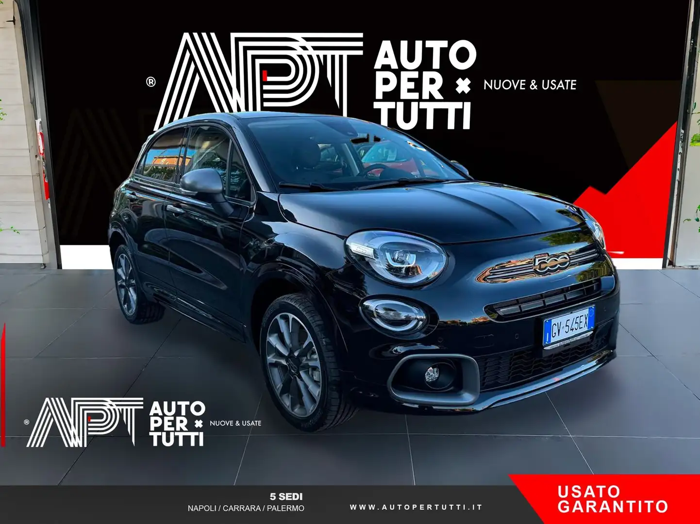 Fiat 500X 500X 1.5 t4 hybrid Sport 130cv dct Zwart - 2
