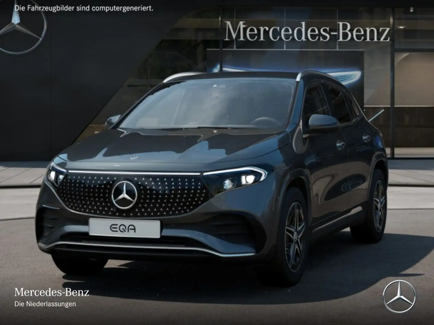 Mercedes-Benz EQA 300 4M AMG+PREMIUM+360+MEMORY+BURMESTER+HUD Gris - 2