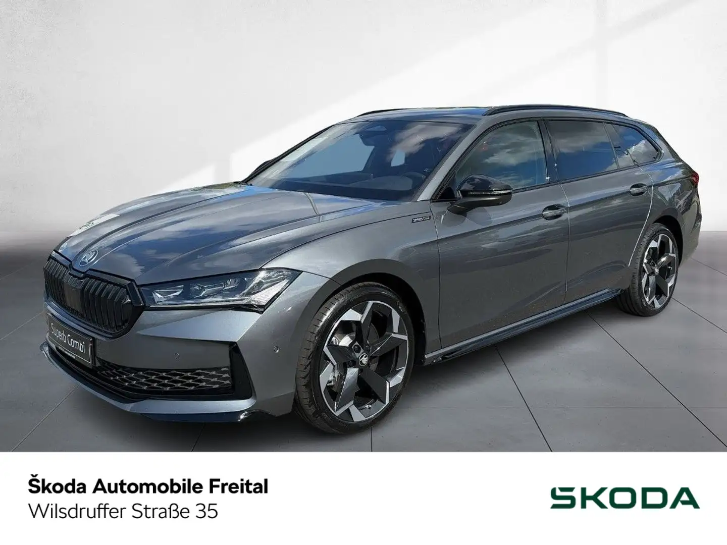 Skoda Superb Combi Sportline 2,0 TSI DSG 4x4 PANO AHZV Gris - 1