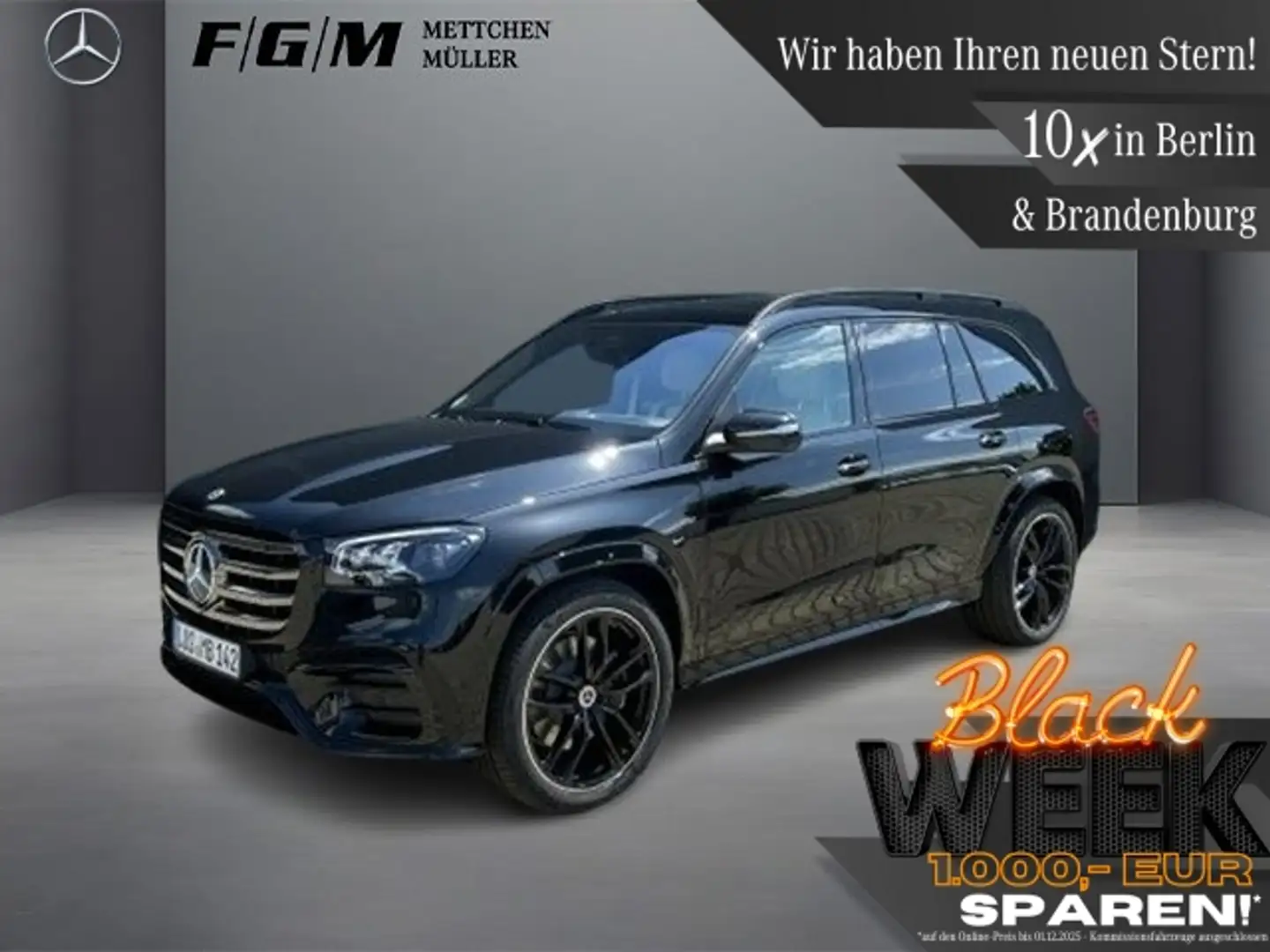 Mercedes-Benz GLS 450 d AMG-Line Burm|HeadUp|Standhz.|MBeam|TWA Schwarz - 1