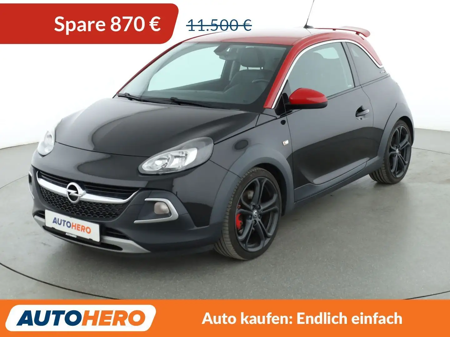 Opel Adam 1.4 Turbo Rocks S *TEMPO*PDC*ALU*KLIMA*GARANTIE* Schwarz - 1