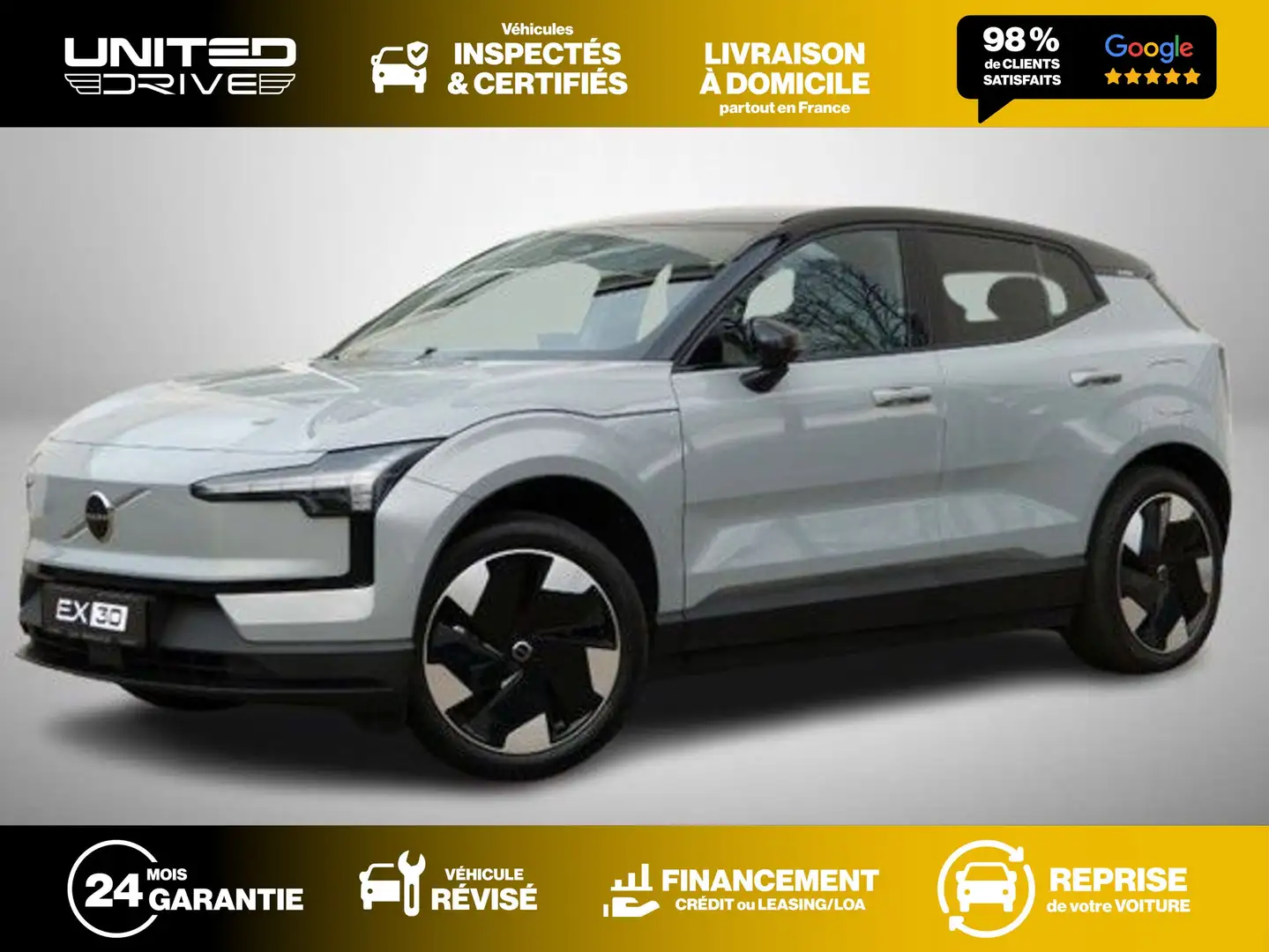 Volvo EX30 Plus  Electrique 272CV Gris - 2