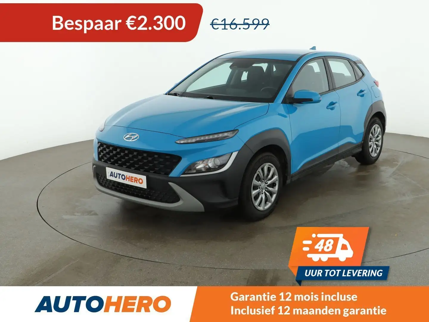 Hyundai KONA 1.0 TGDI Advantage 2WD Blauw - 1
