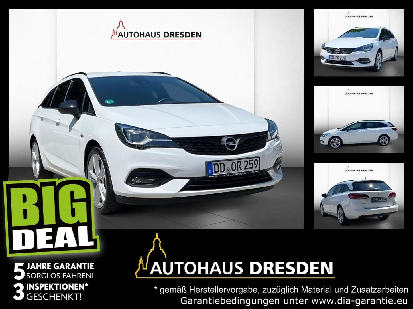 Opel Astra K Sports Tourer 1.2 Turbo NAVI,DAB,KLIMA Weiß - 1
