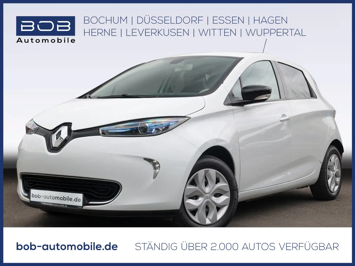 Renault ZOE NAVI PDC Batteriemiete Weiß - 1