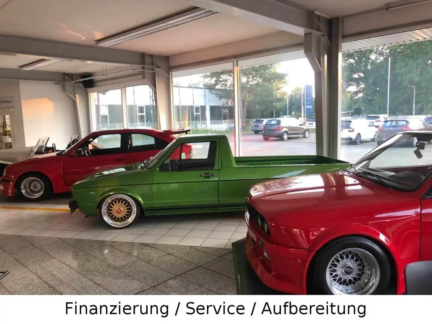 Volkswagen Caddy GTI 2.0-16V Showcar+Luft+Leder+Tuningumbau zelena - 1