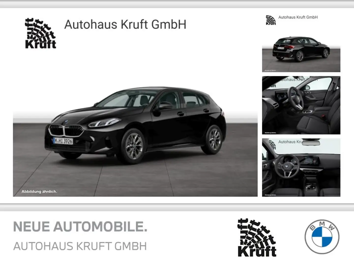 BMW 116 DAB LED RFK Parkassistent AHK schw. Shz Schwarz - 1