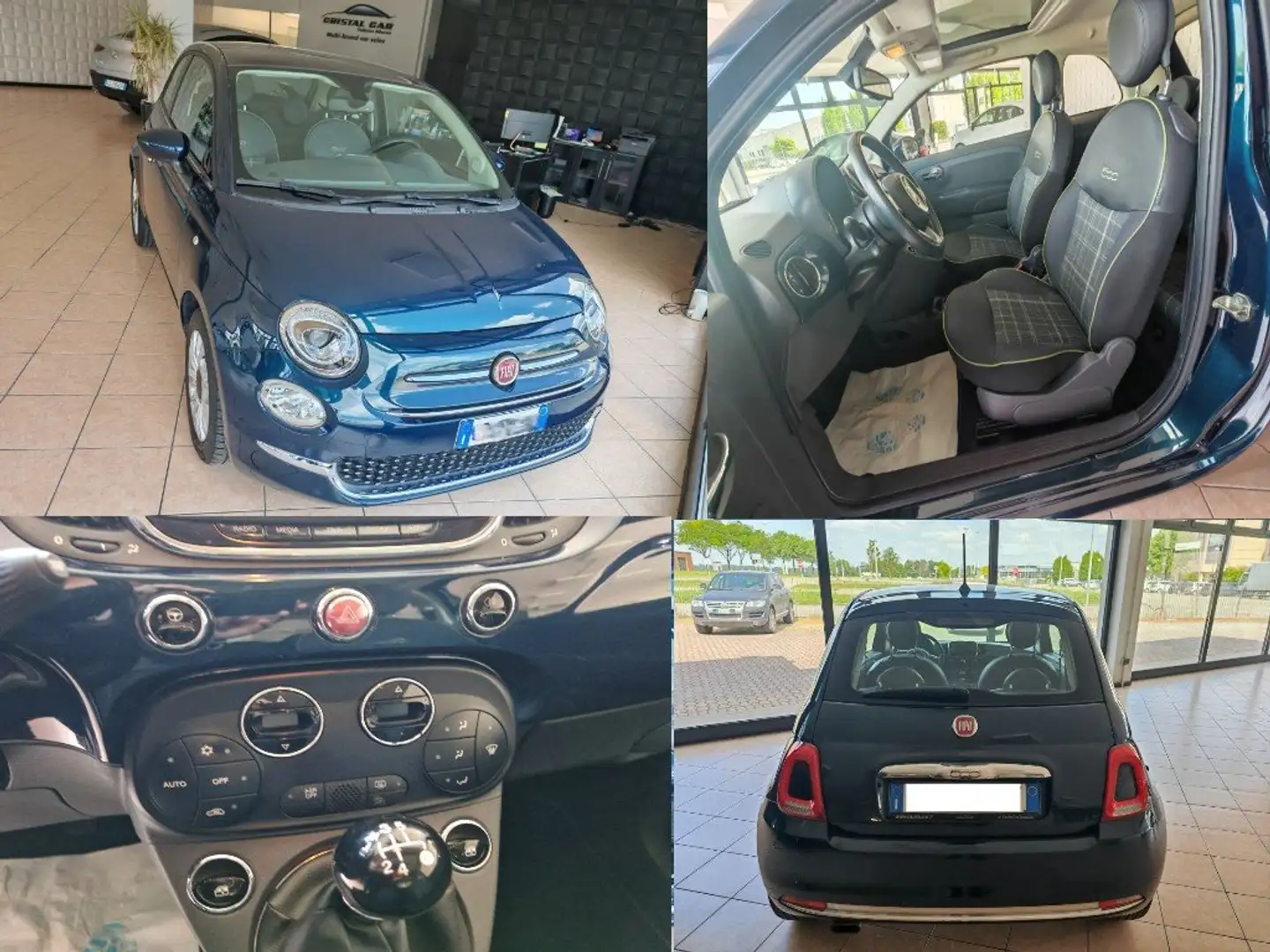 Fiat 500 1.2 LOUNGE,SENSORI DI PARC, CROUISE CONTROL Blue - 1