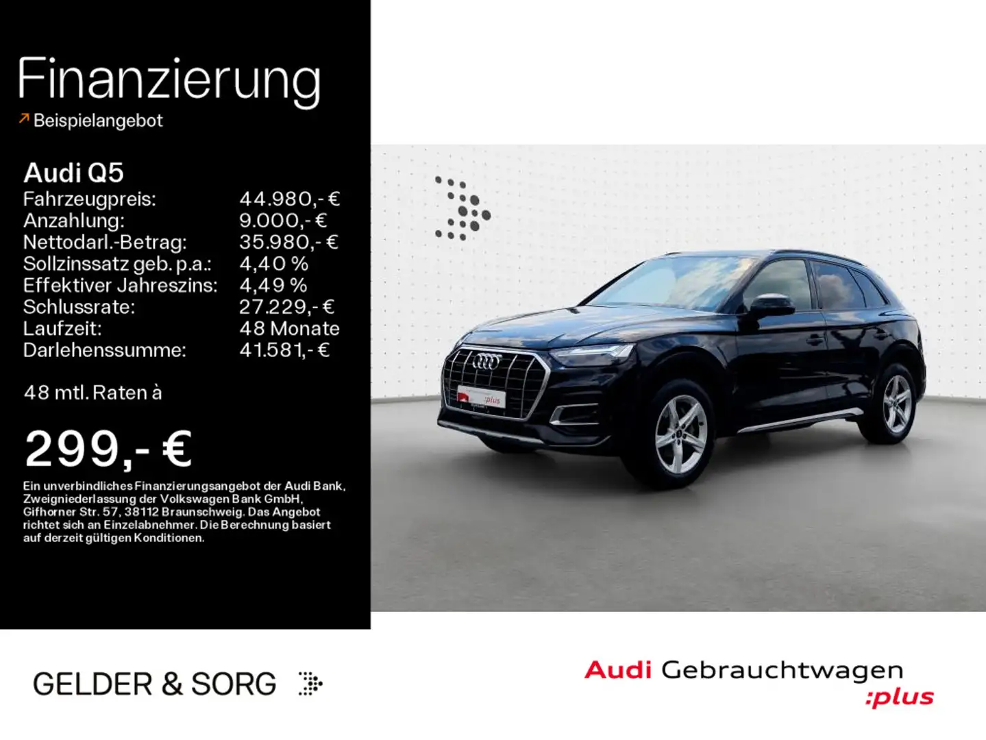 Audi Q5 40 TFSI qu. advanced ACC*Matrix*AHK*360° Noir - 1