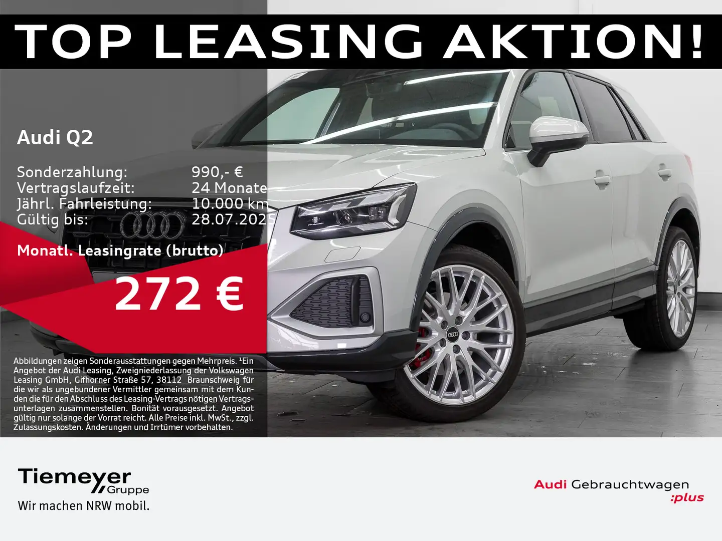 Audi Q2 35 TFSI S LINE LM19 AHK MATRIX eKLAPPE Silber - 1