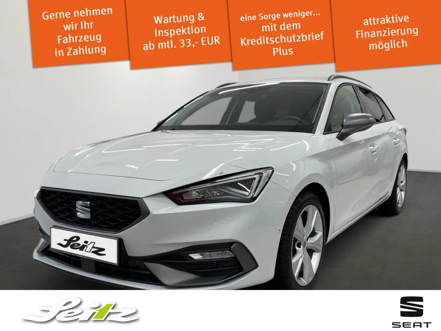 SEAT Leon Sportstourer 2.0 TDI FR *LED*KAMERA*NAVI* Blanc - 1