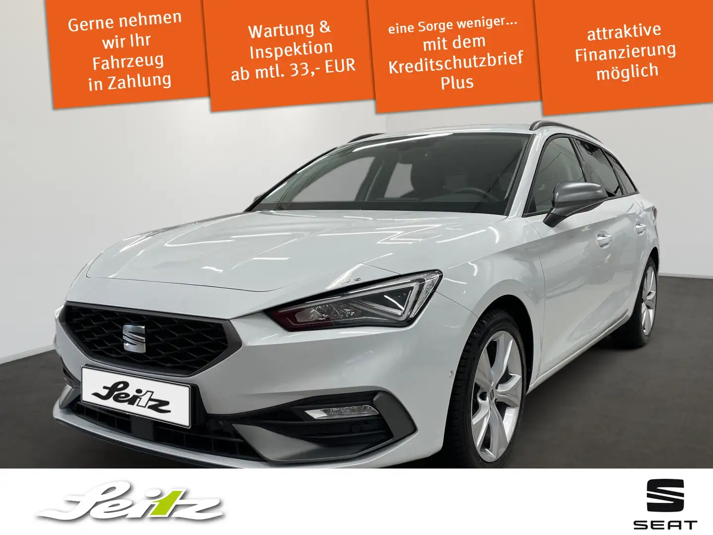 SEAT Leon Sportstourer 2.0 TDI FR *LED*KAMERA*NAVI* Wit - 1