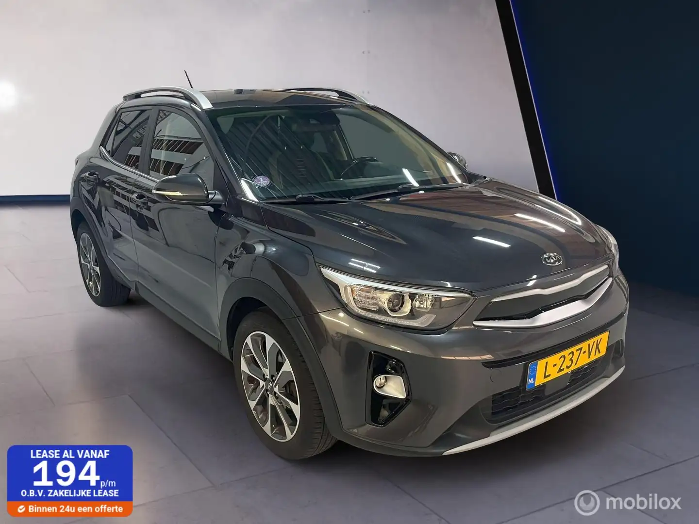 Kia Stonic 1.0 T-GDi ExecutiveLine✓Cruis✓Applecar✓PDC✓stoelv Grijs - 1