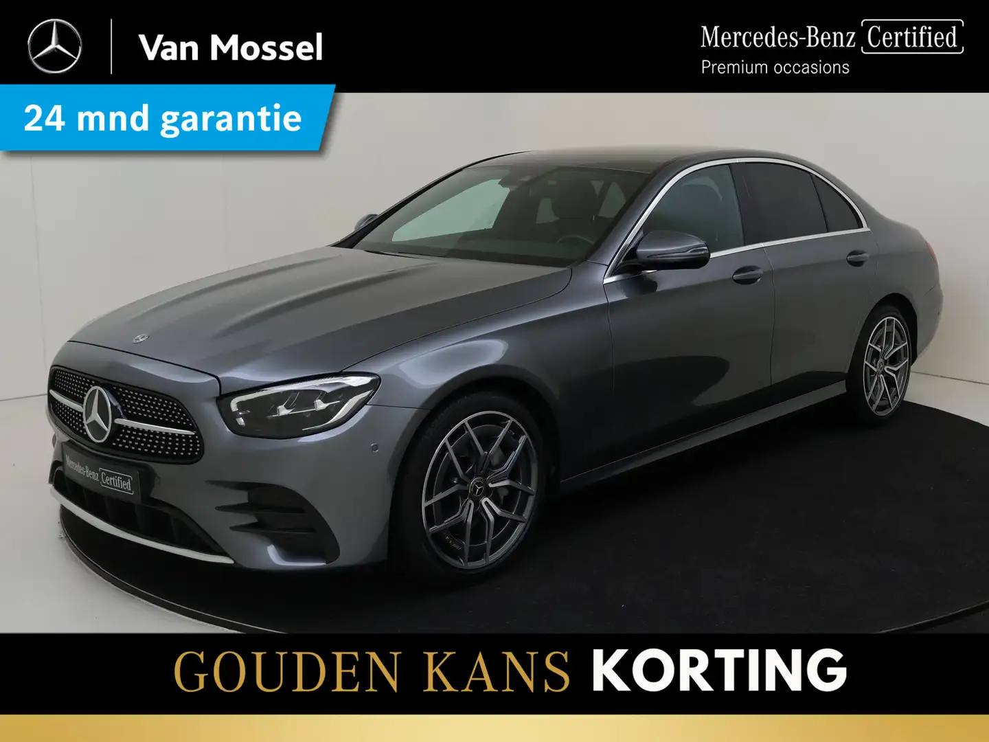 Mercedes-Benz E 200 Business Solution AMG / Stoelverwarming / Achterui Gris - 1