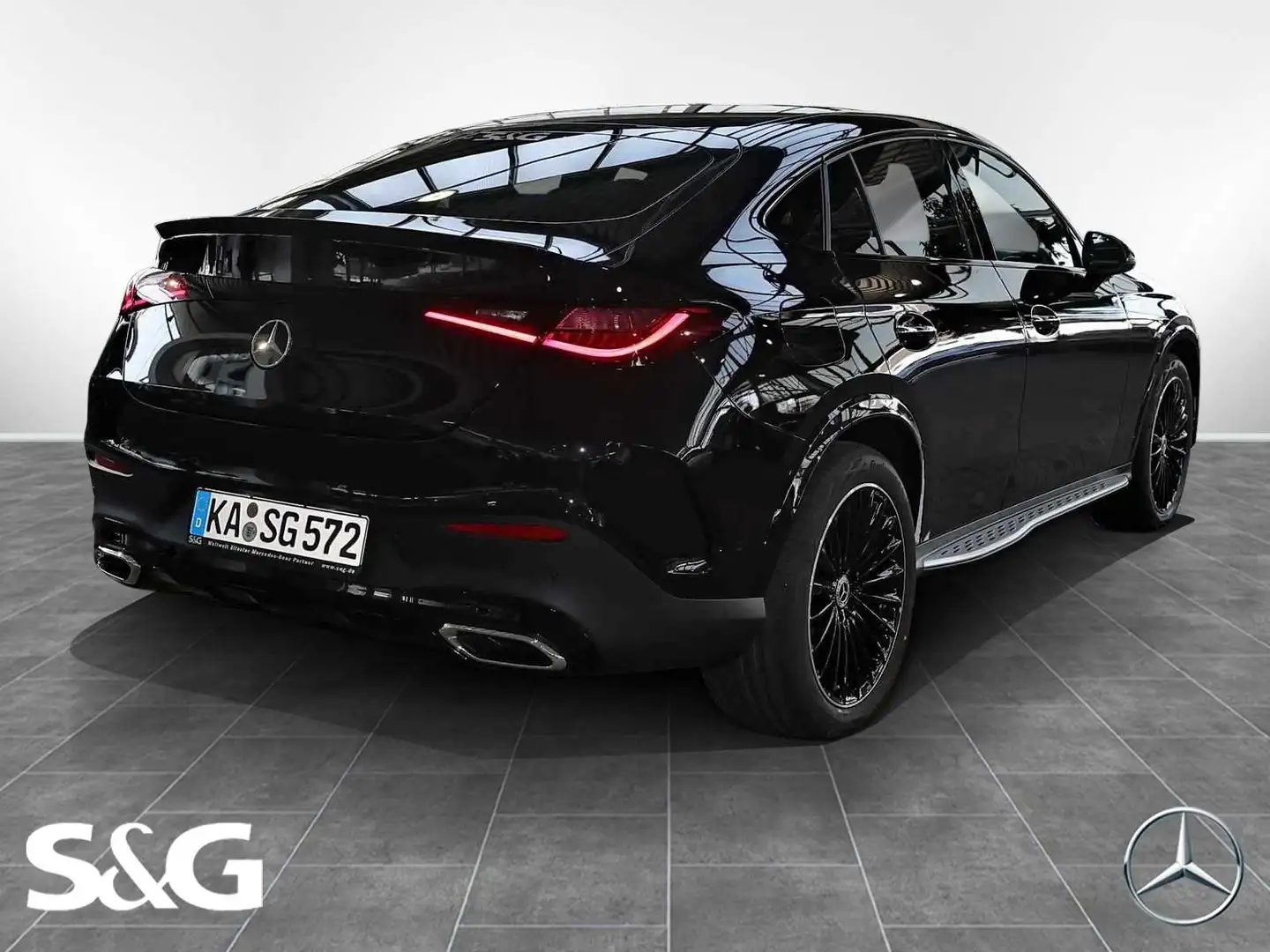 Mercedes-Benz GLC 300 d 4M Coupé AMG MBUX+360°+Pano+DIG-LED Noir - 2