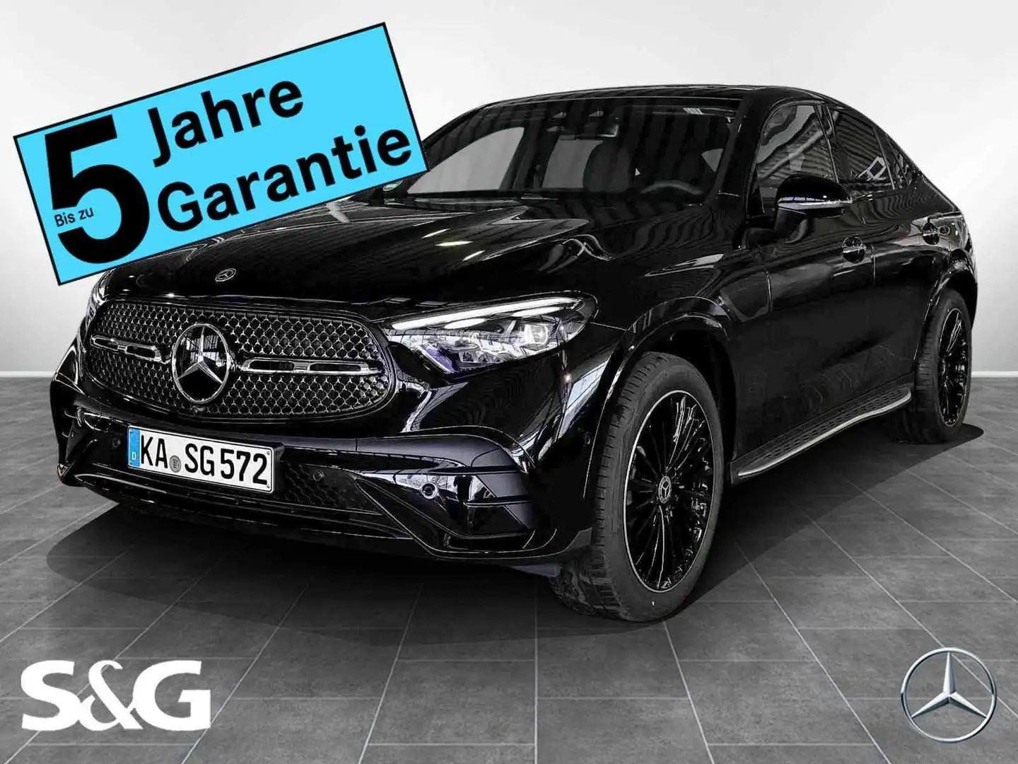 Mercedes-Benz GLC 300 d 4M Coupé AMG MBUX+360°+Pano+DIG-LED Schwarz - 1